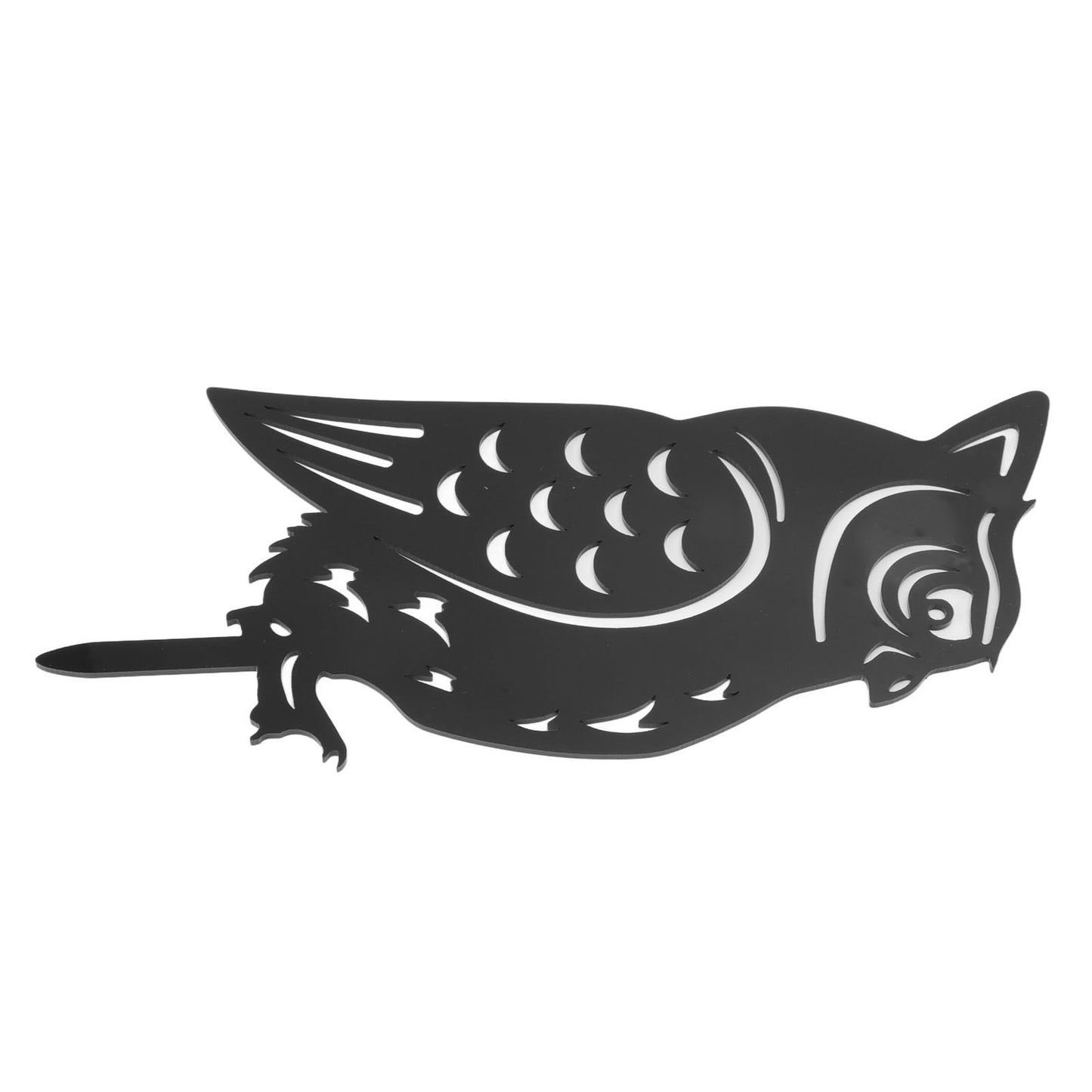 Garden Owl Decorative Insert Card Outdoor Courtyard Lawn Owl Silhouette Acrylic Stakes