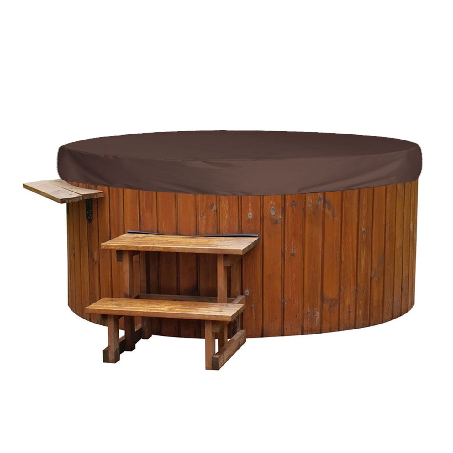 Outdoor Furniture Dust Covers Round Bathtub Cover 190 Silver Polyester Taffeta Hot Tub Waterproof Cover 210x30cm Coffee