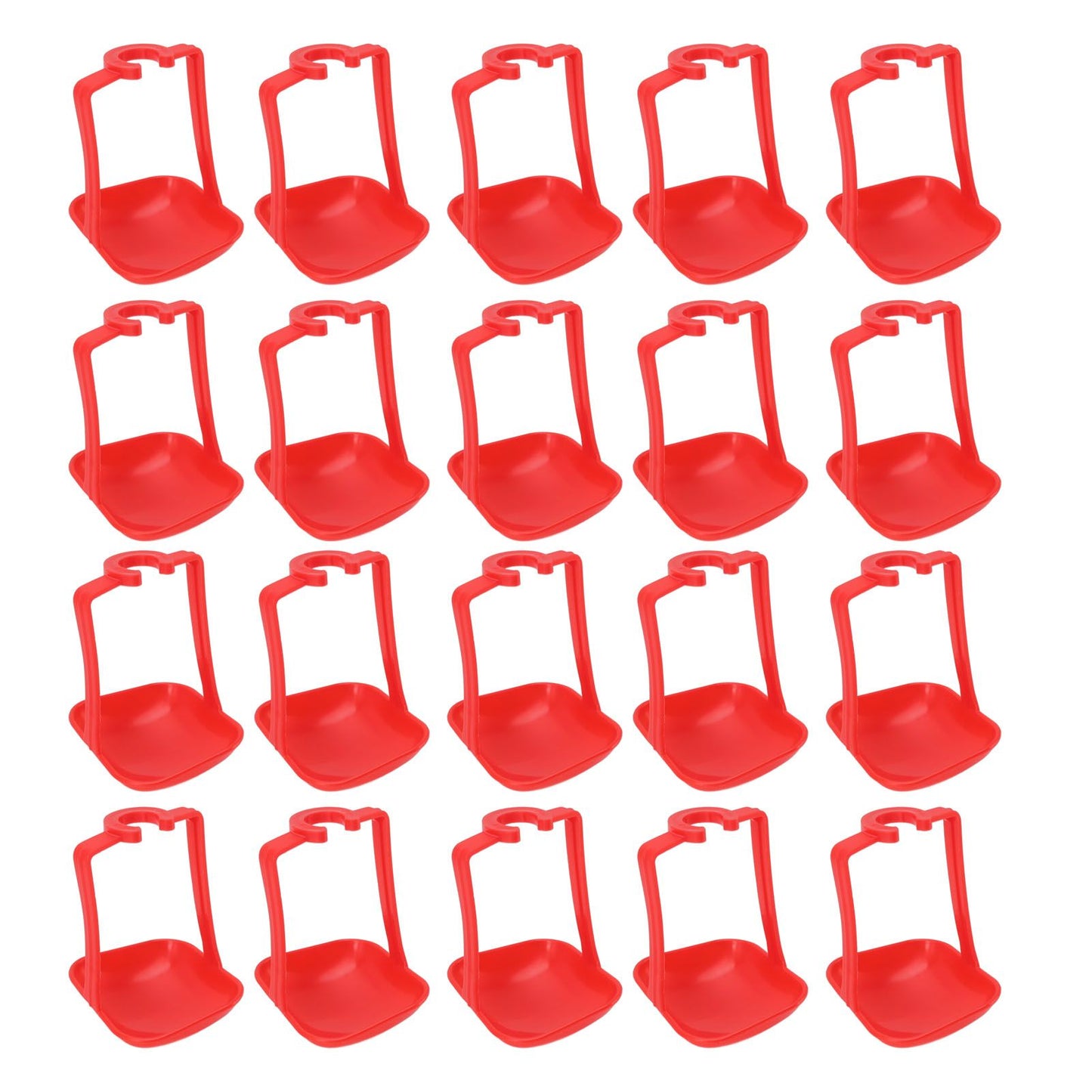 20Pcs Chicken Automatic Waterer Cups Rust Proof Bright Color Chicken Drinking Cups for Farm Red