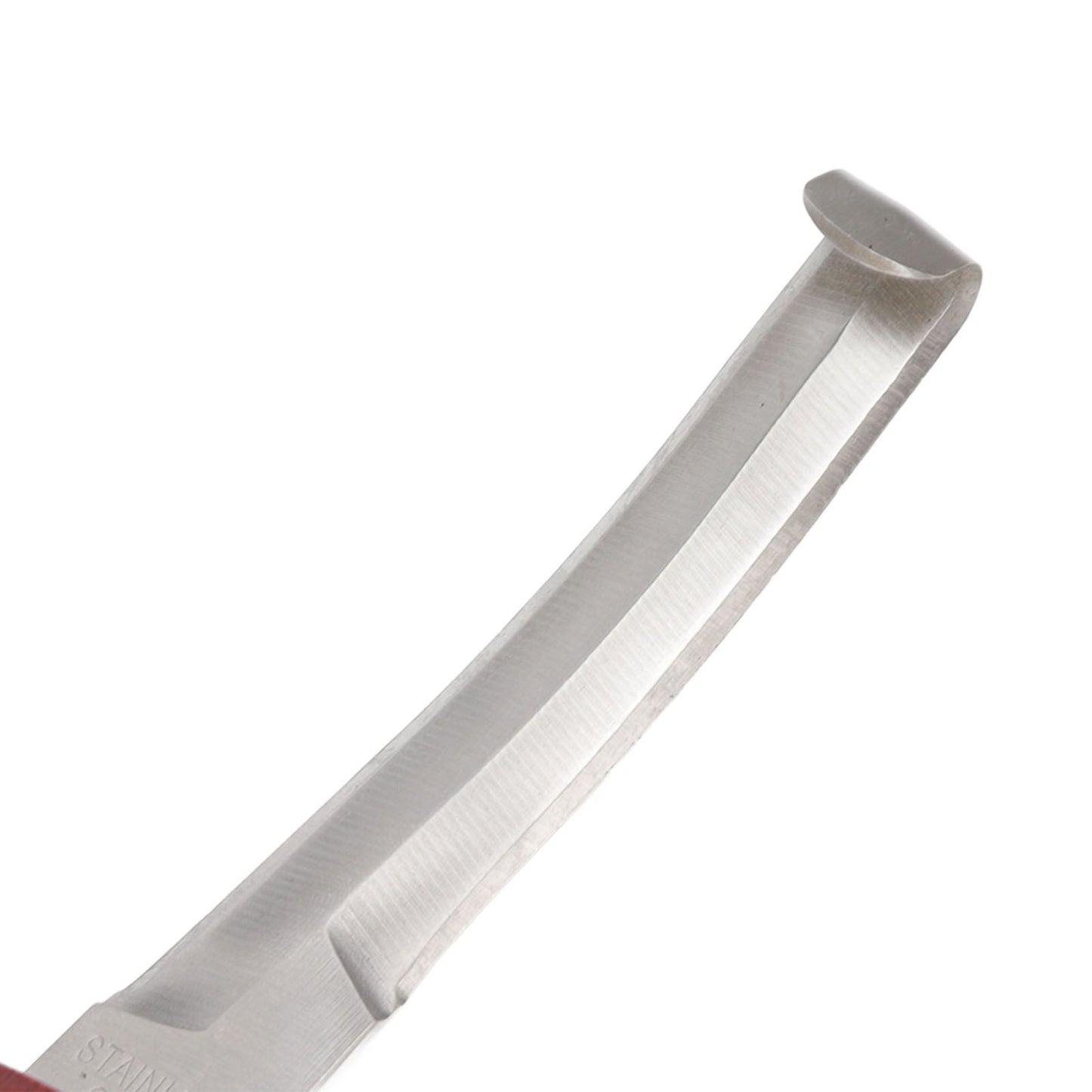 Hoof Knife Razor Stainless Steel Double Sided Blade Ergonomic Wooden Handle Hoof Edge Knife for Horse Hoof Trimming