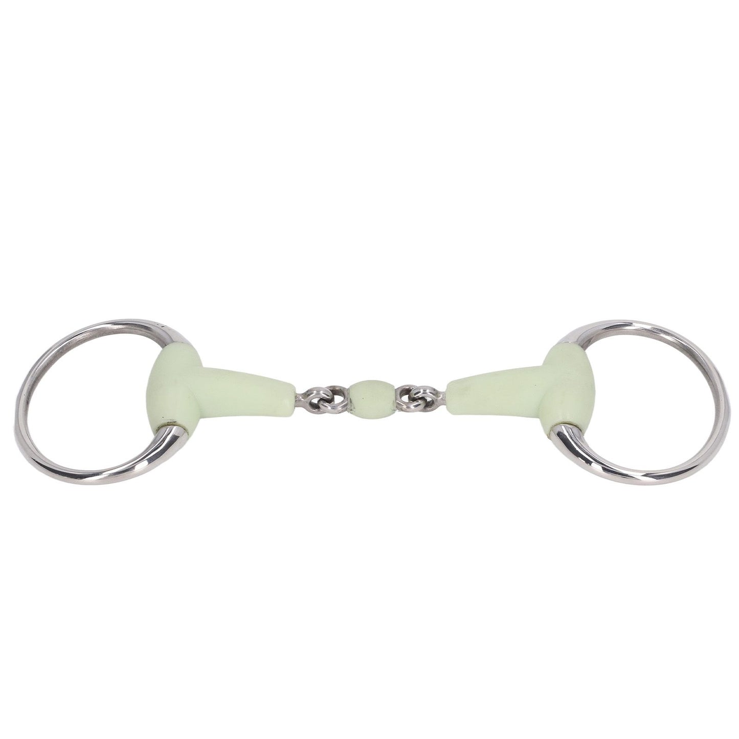 Horse Snaffle Bit Stainless Steel Horse Snaffle Roller Garden Breeding Mouth Bit for for 125mm Horse Mouth