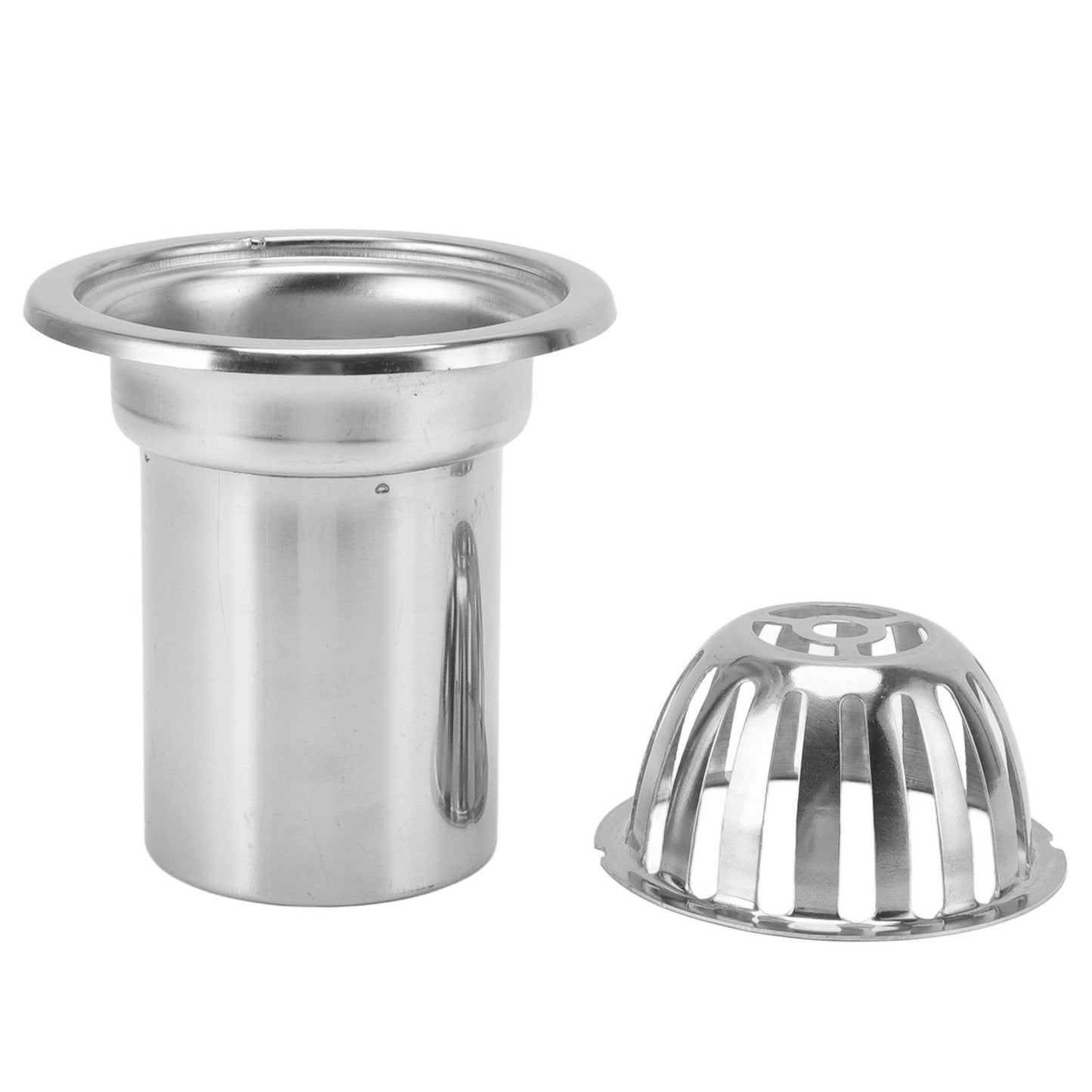 Roof Floor Drain Stainless Steel Non Blocking Balcony Outdoor Rain Bucket Drainage Parts Round 3in