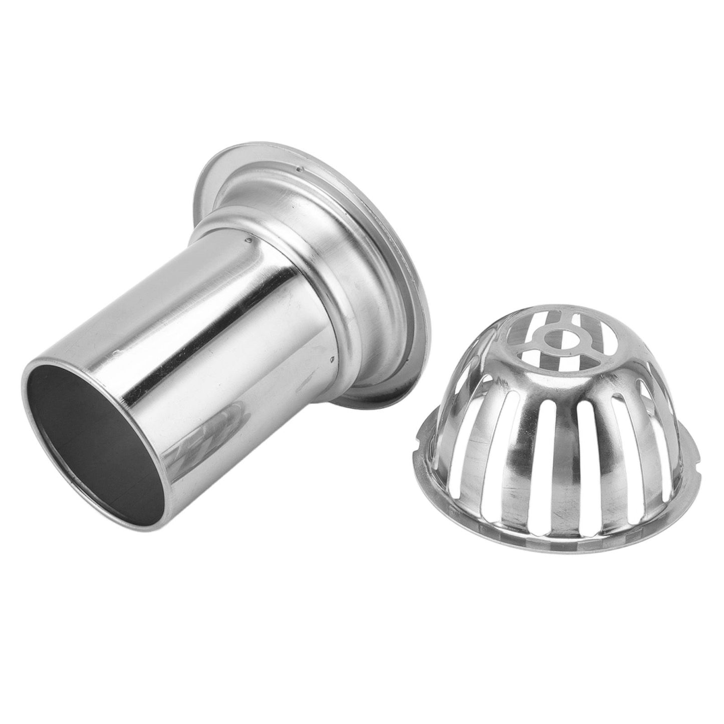 Roof Floor Drain Stainless Steel Non Blocking Balcony Outdoor Rain Bucket Drainage Parts Round 3in
