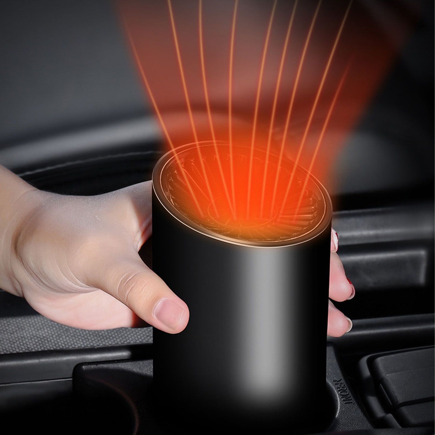 Car Heater Fast Heating Cool and Warm Portable Cigarette Lighter Car Demister Defroster with Rotatable Stand 12V