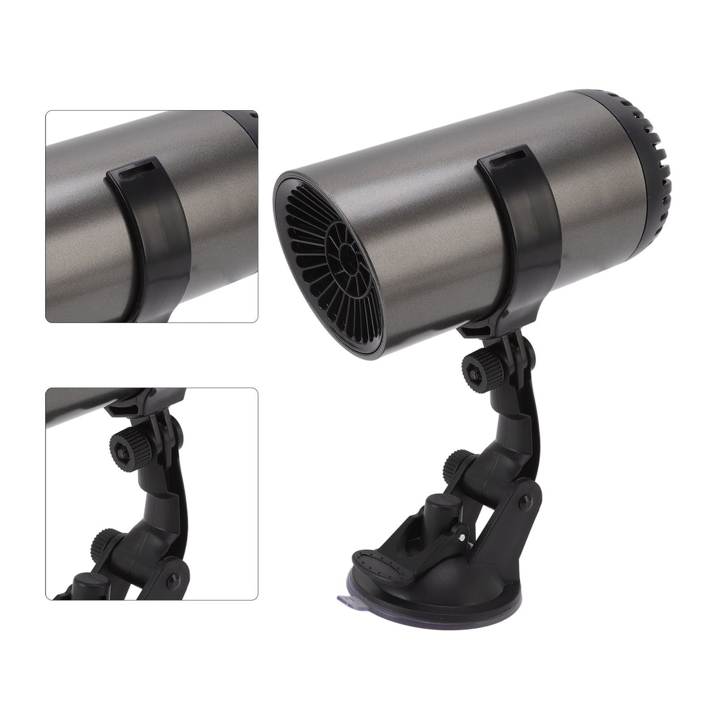 Car Heater Front Windshield Defogging Heater Defroster Car Air Purifying Heater 12V with Suction Cup Bracket