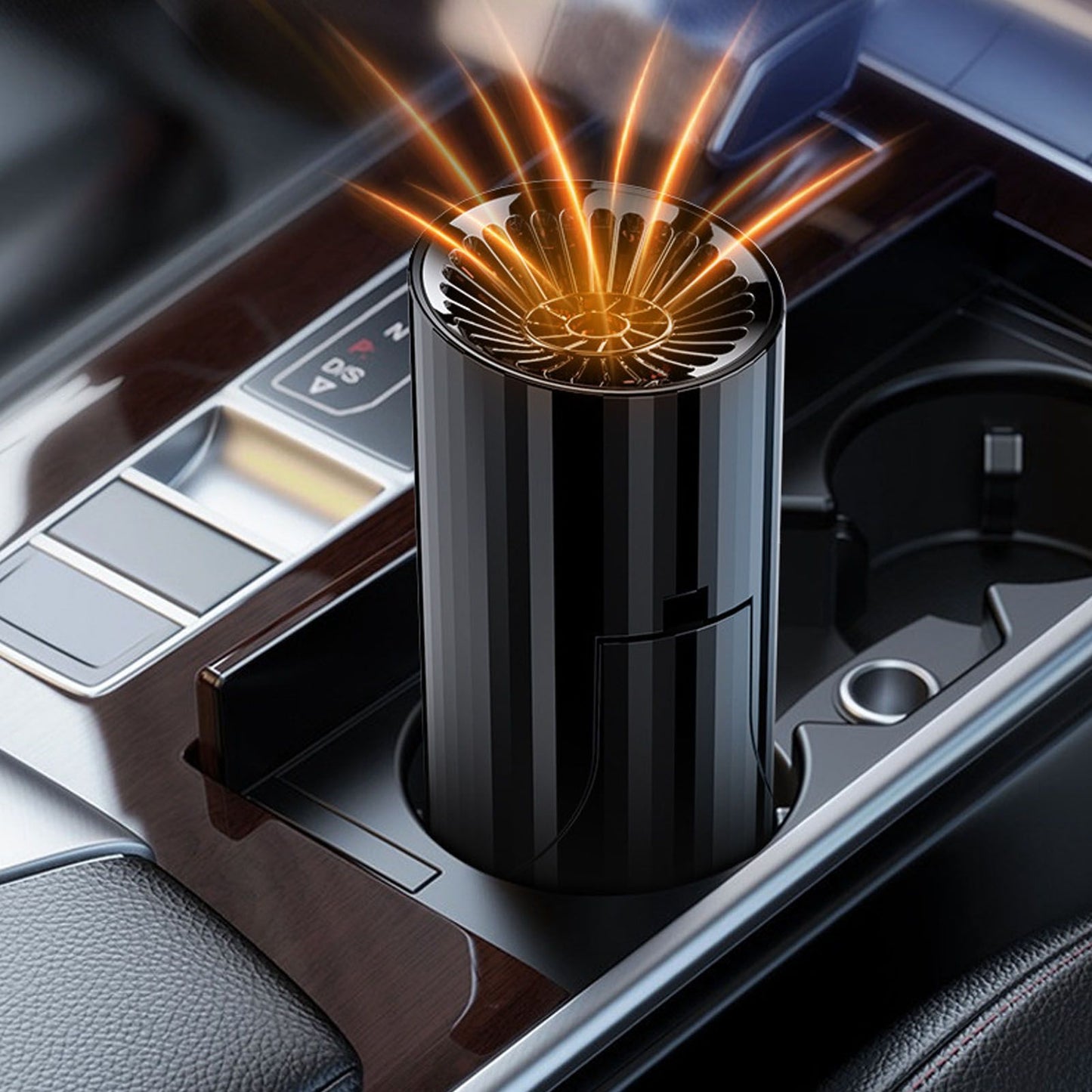 Car Heater Cool and Warm Fast Heating Portable Cigarette Lighter Car Heater Demister Defroster with Rotatable Base