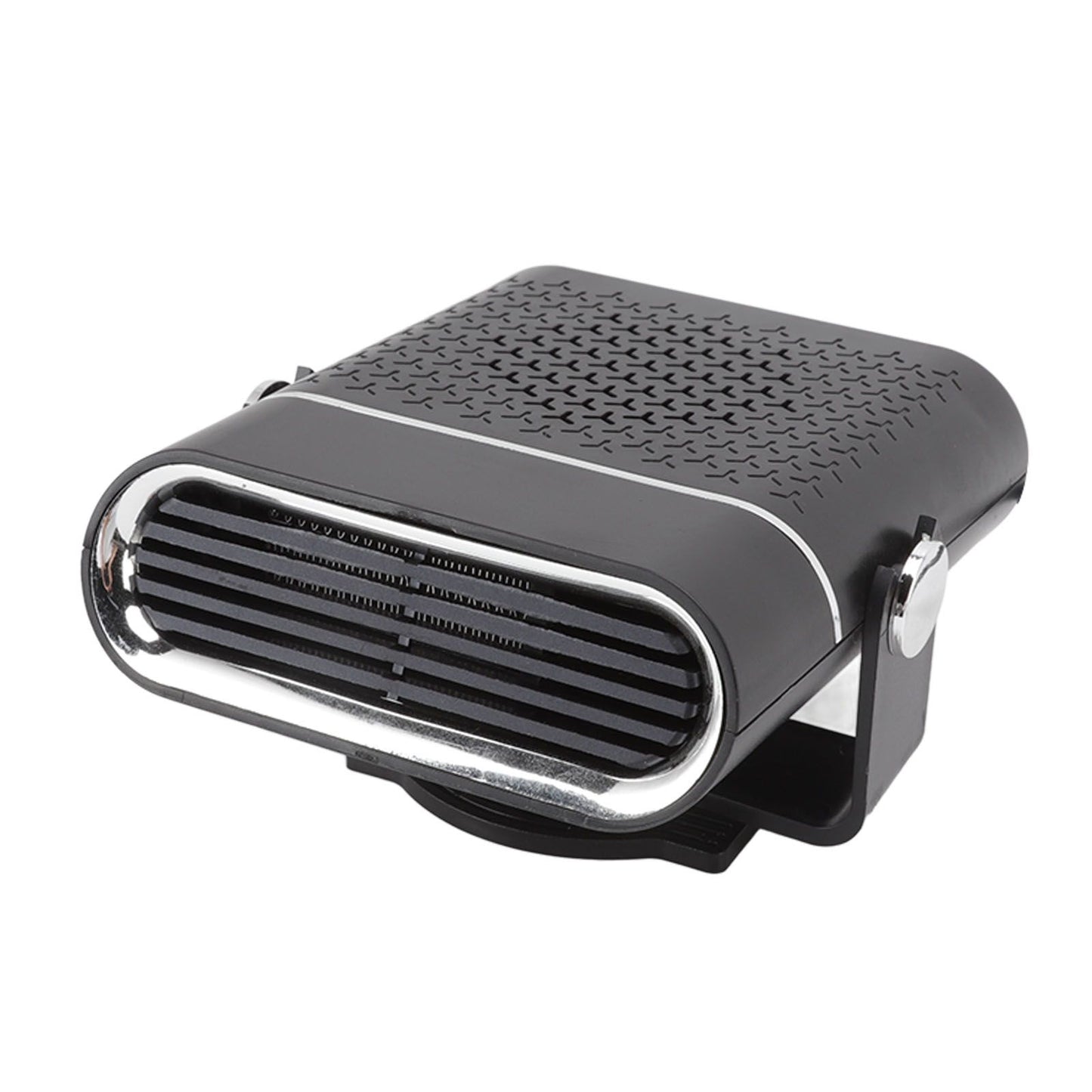 Car Heater 360 Degree Rotating Quick Heating Portable Cigarette Lighter Defogger Defroster for Truck 24V Black