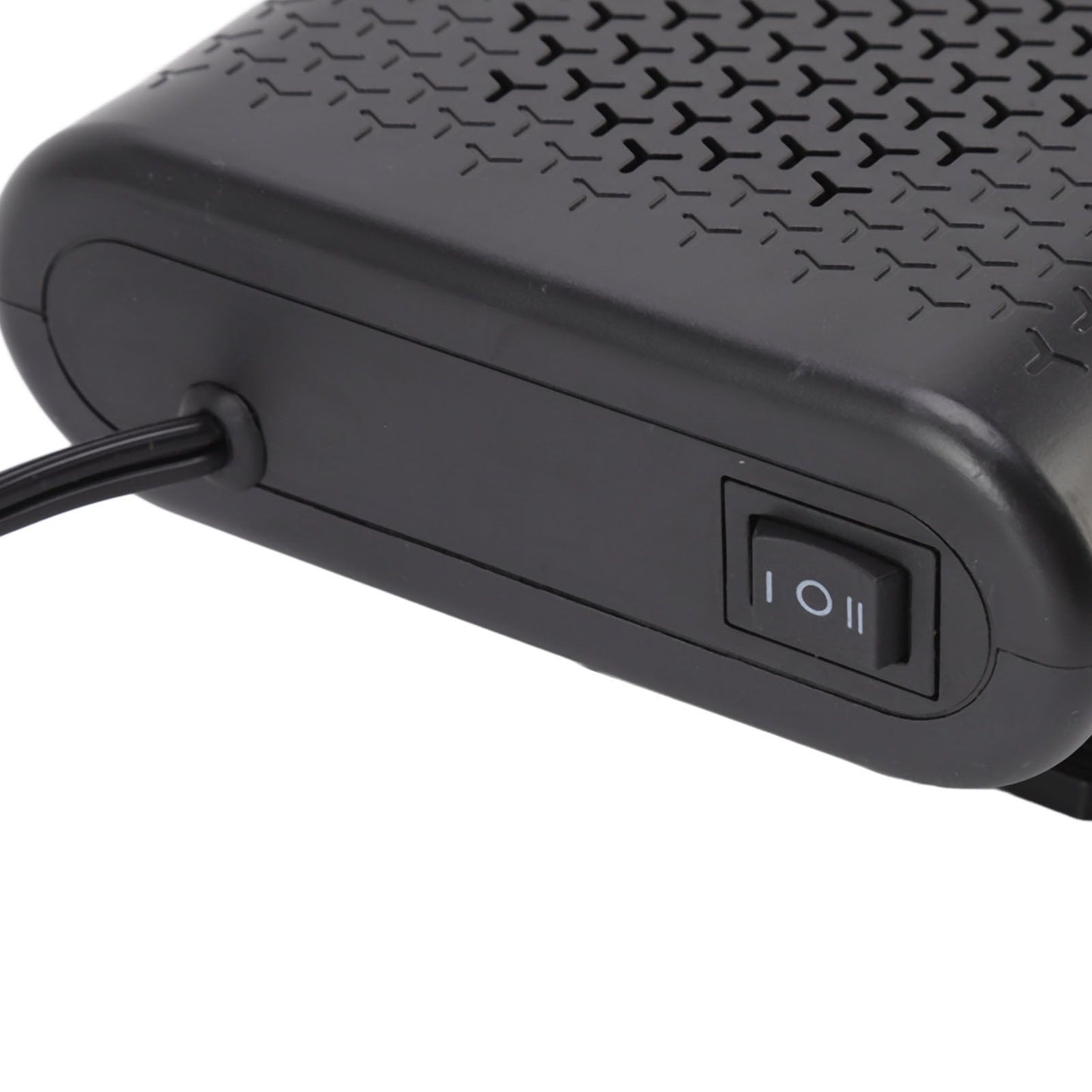 Car Heater 360 Degree Rotating Quick Heating Portable Cigarette Lighter Defogger Defroster for Truck 24V Black