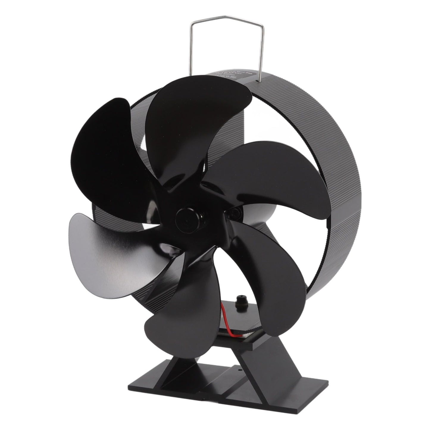 6 Blades Fireplace Fan Thermoelectric Module Wood Stove Fan Heat Powered Wood Burning Air Circulation Fan for Home