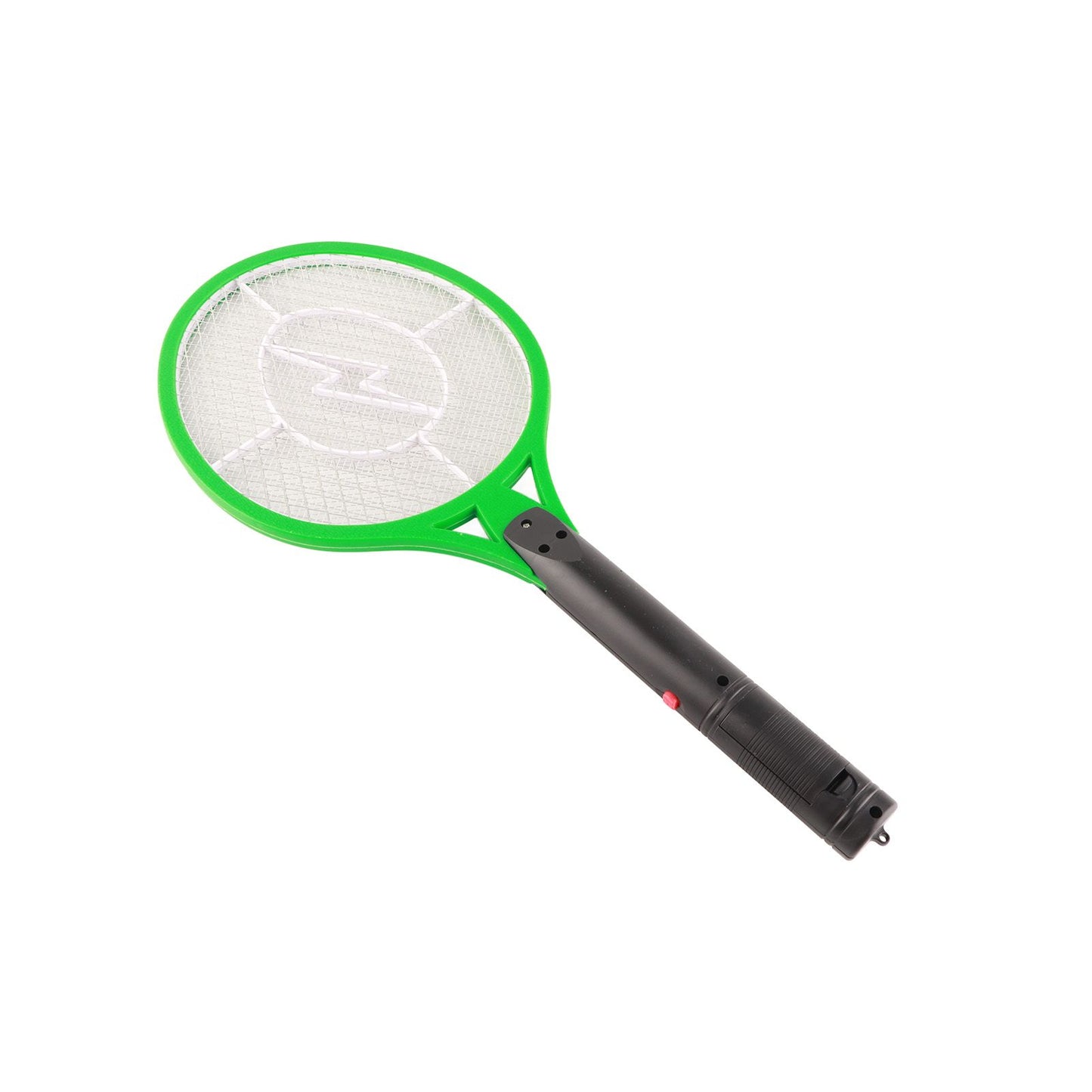 Electric Fly Swatter Racket Professional Triple Layer Large Mesh Safety Mosquito Bat for Home Camping Outdoor Green