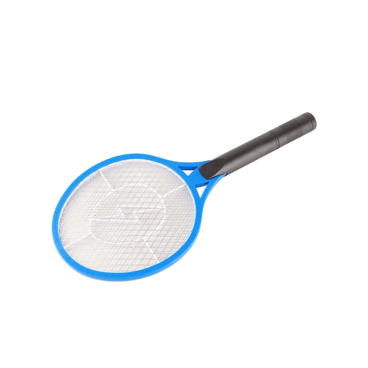 Electric Fly Swatter Racket Professional Triple Layer Large Mesh Safety Mosquito Bat for Home Camping Outdoor Blue