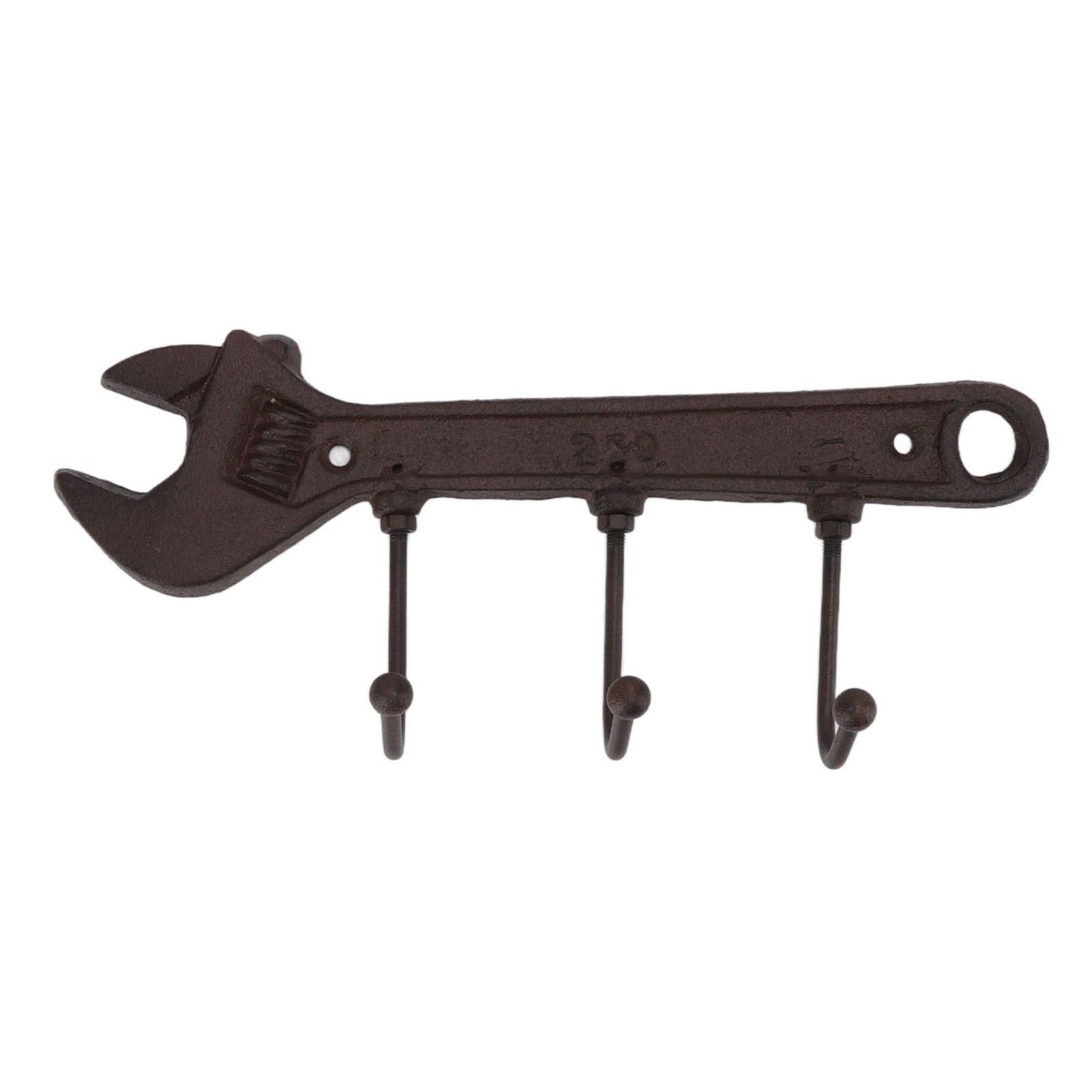Industrial Style Hook Innovative Wall Decorative Cast Iron Hooks Clothes Hanger Pendant for Bar Entryway Wrench Shape 24x10.5x4.5cm