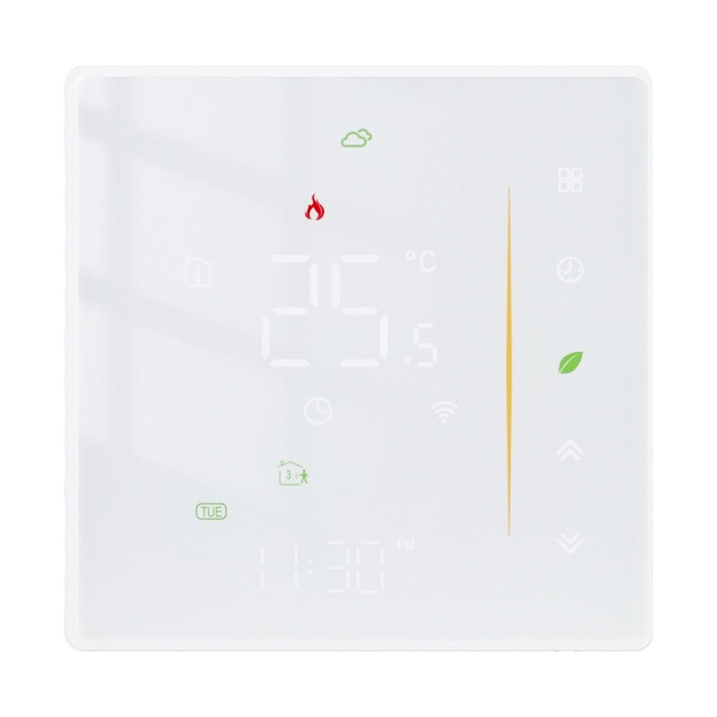 Household Smart Thermostat Programmable App Voice Control Electric Floor Heating Temperature Controller for ZigBee AC 95‑240V White