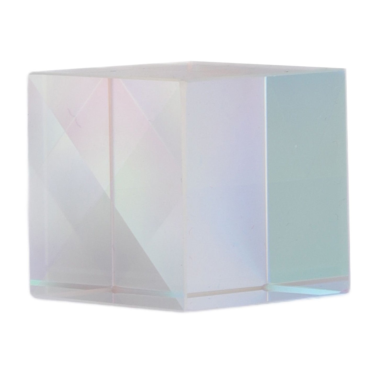 Prism Cube Optical Glass RGB Dispersion Color Cube Sun Catcher X Cube Prism Birthday Gift 15x15x15mm/0.6x0.6x0.6in