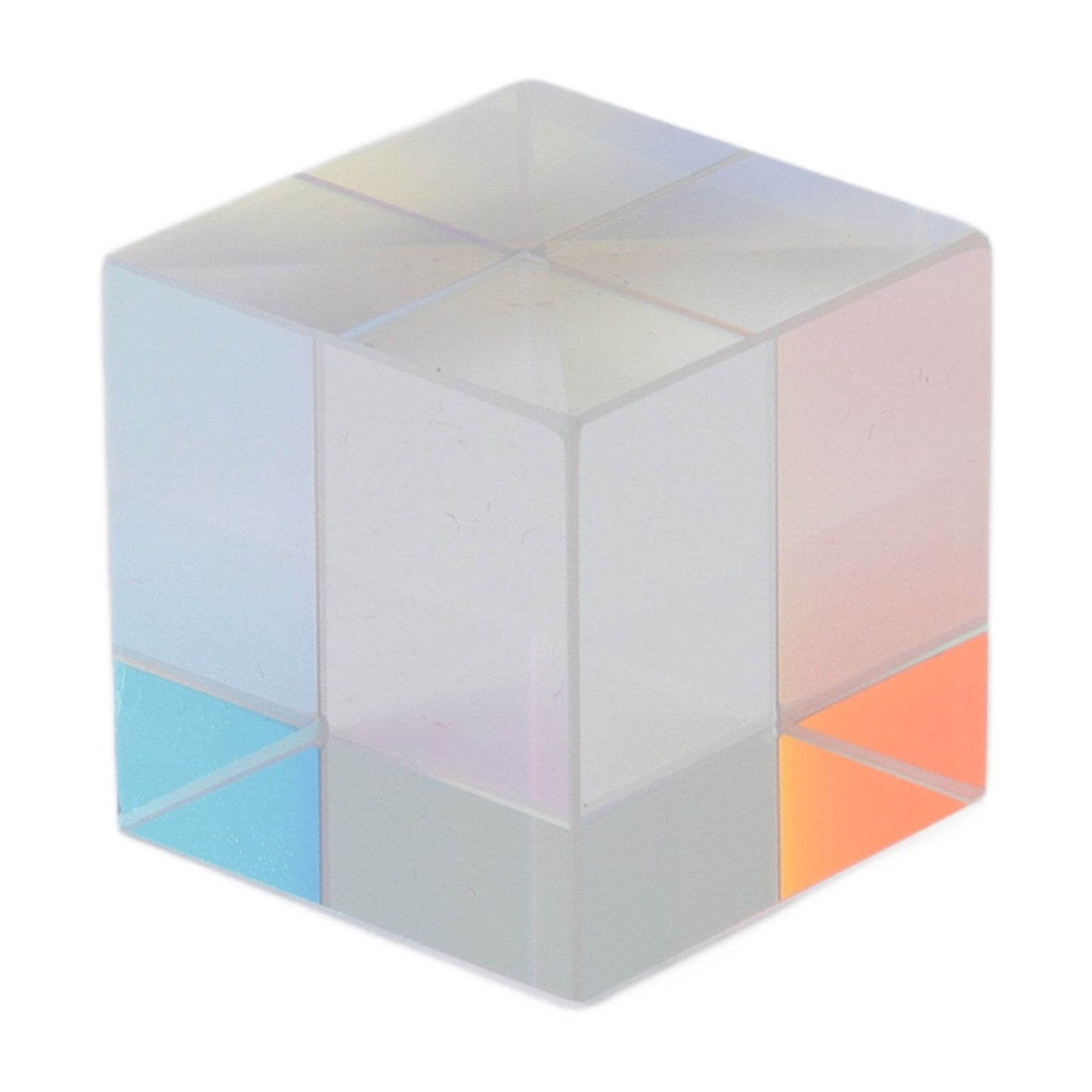 Prism Cube Optical Glass RGB Dispersion Color Cube Sun Catcher X Cube Prism Birthday Gift 15x15x15mm/0.6x0.6x0.6in
