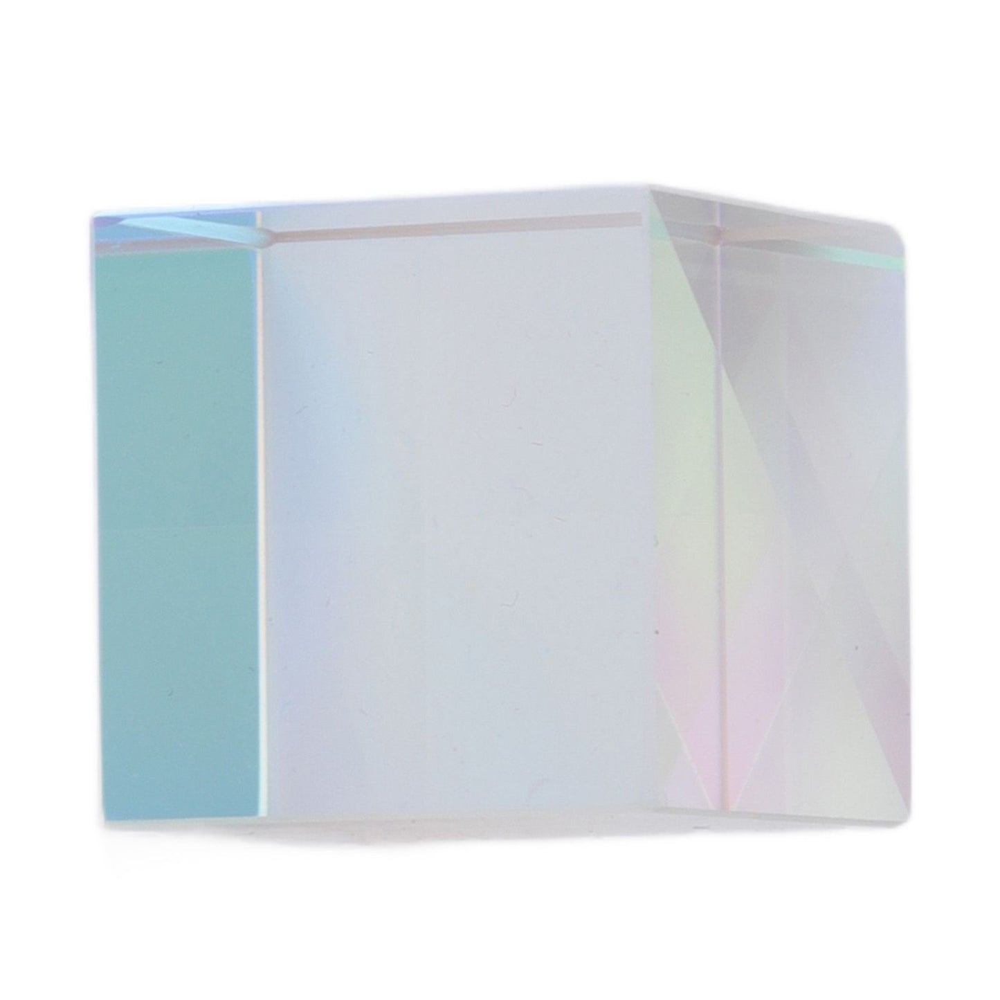 Prism Cube Optical Glass RGB Dispersion Color Cube Sun Catcher X Cube Prism Birthday Gift 15x15x15mm/0.6x0.6x0.6in
