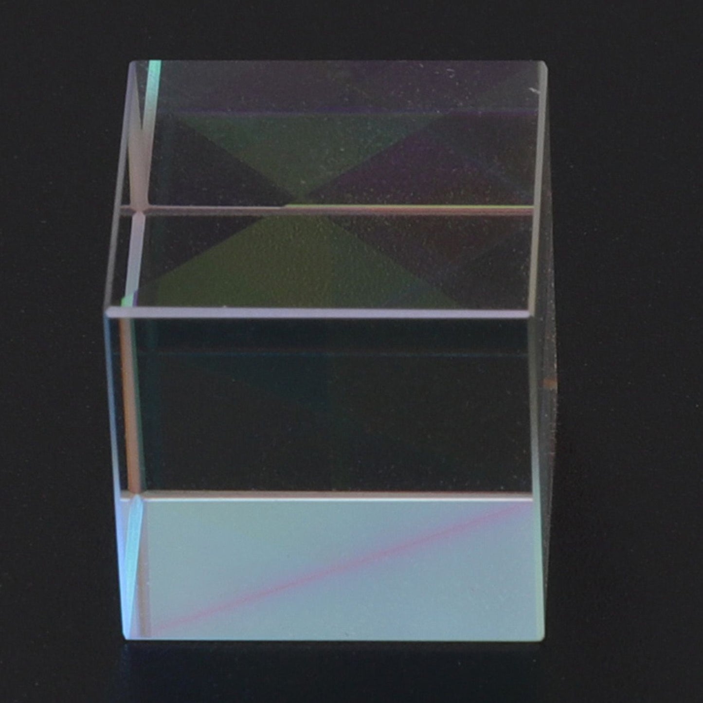Prism Cube Optical Glass RGB Dispersion Color Cube Sun Catcher X Cube Prism Birthday Gift 15x15x15mm/0.6x0.6x0.6in