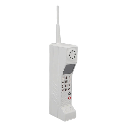Retro Cell Phone Ornament Iron Material Vivid Lightweight Portable Decorative Colorfast Vintage Cellular Model White