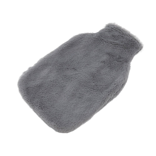 2000ML Hot Water Jug Bag Rubber Double Sided Hand Inserted Large Explosionproof Hot Water Pack for Home Back Pain Dark Gray