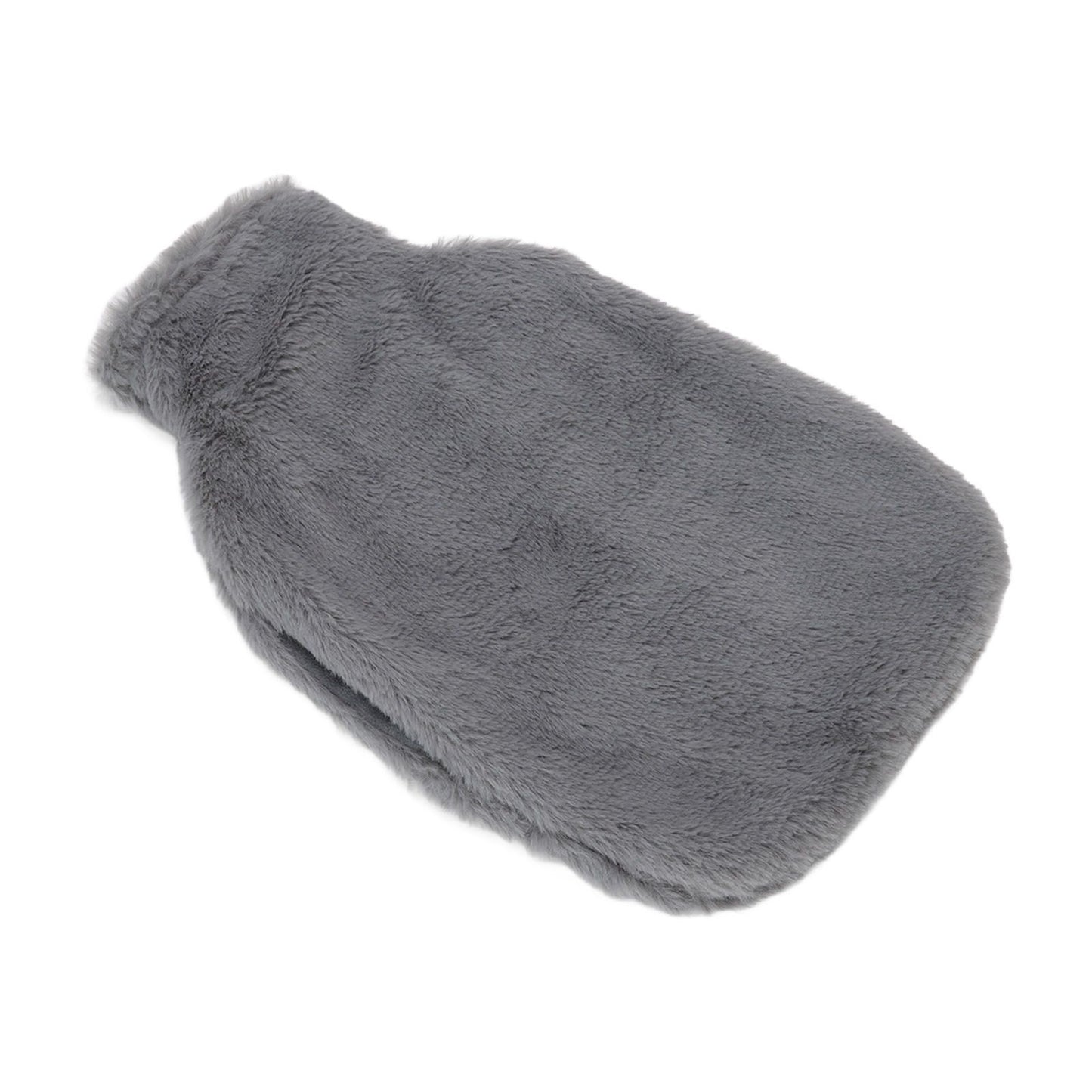2000ML Hot Water Jug Bag Rubber Double Sided Hand Inserted Large Explosionproof Hot Water Pack for Home Back Pain Dark Gray