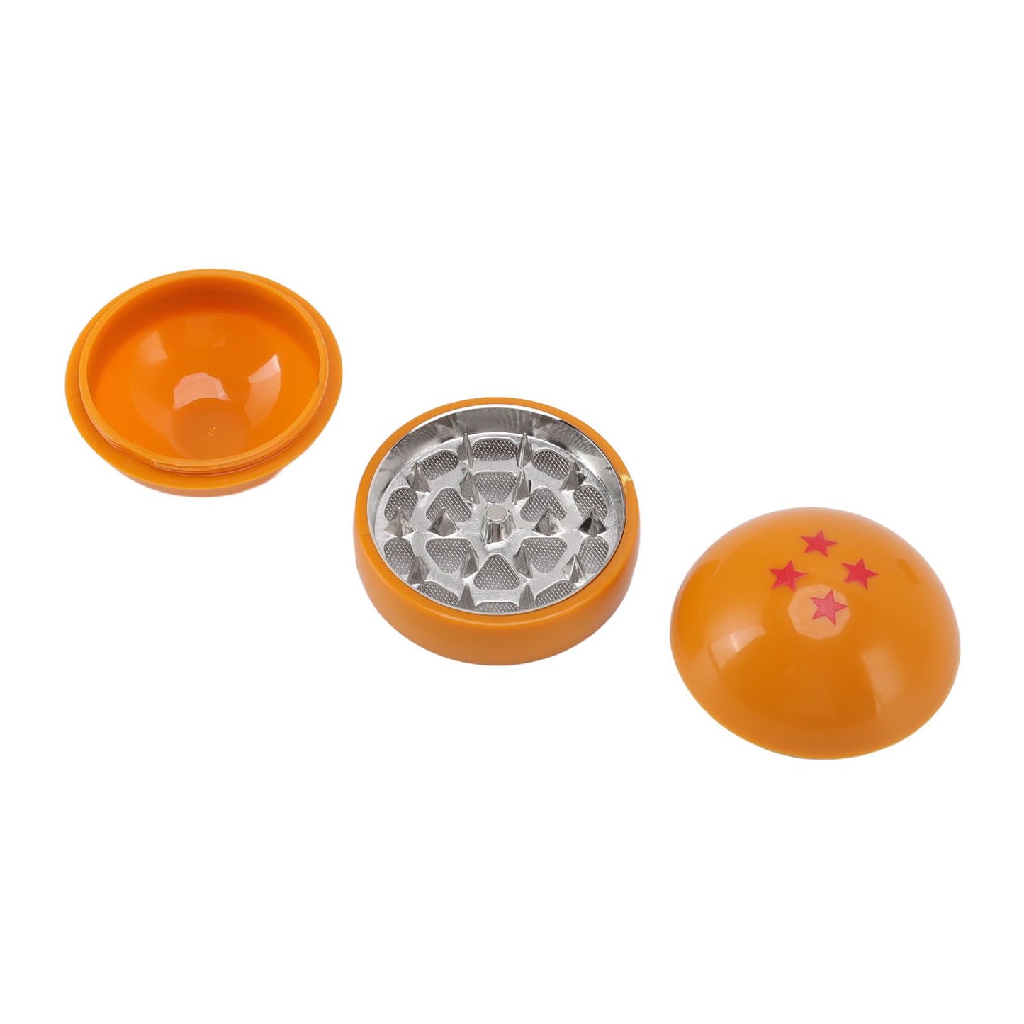 Spice Grinder 3 Layers Filter Zinc Alloy 55mm Ball Shap Strong Teeth Magnetic Connection Spice Crusher Hand Muller