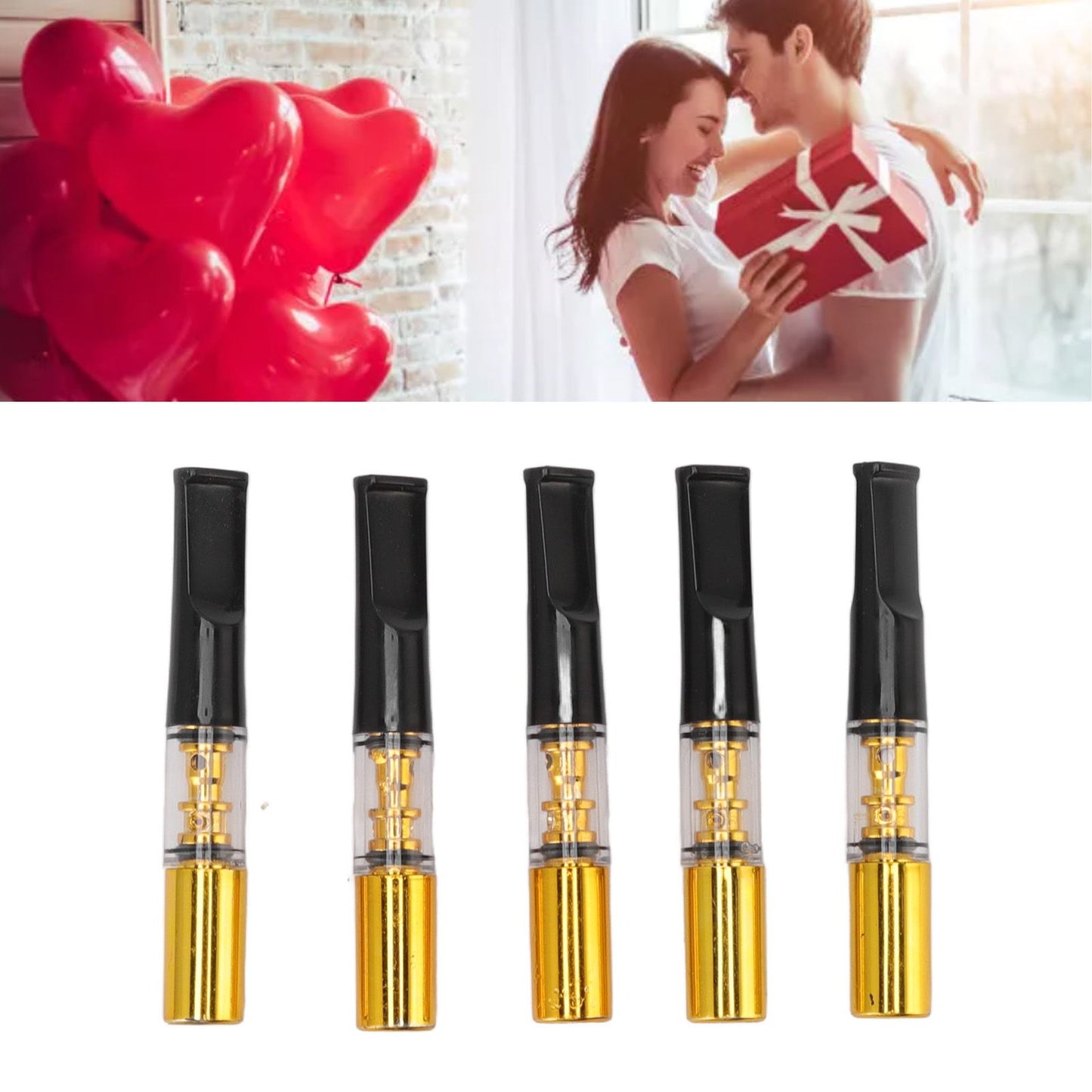 5pcs Filter Cigarette Holder Portable Reusable Smoke Tar Filter Cigarette Holder for Men