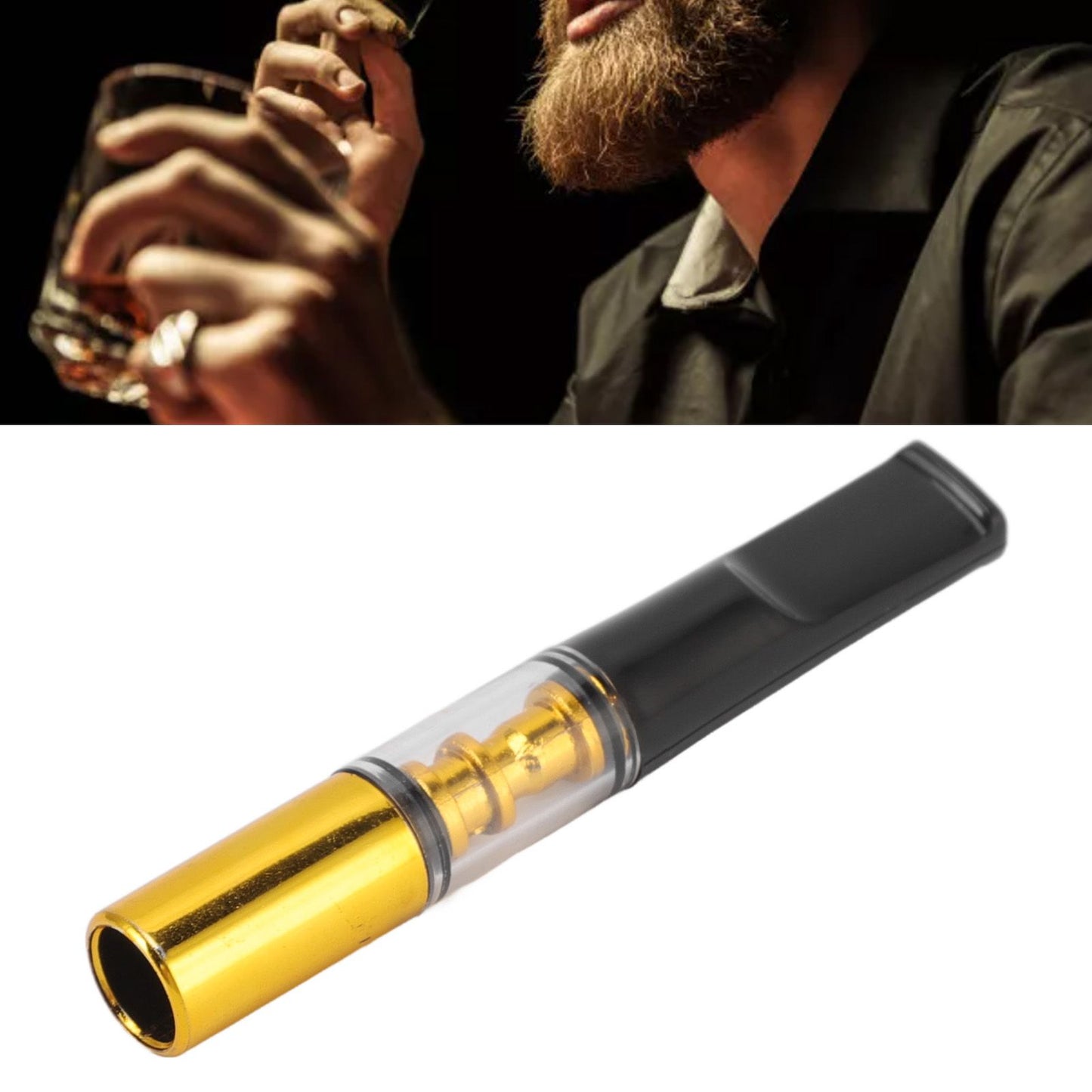 5pcs Filter Cigarette Holder Portable Reusable Smoke Tar Filter Cigarette Holder for Men