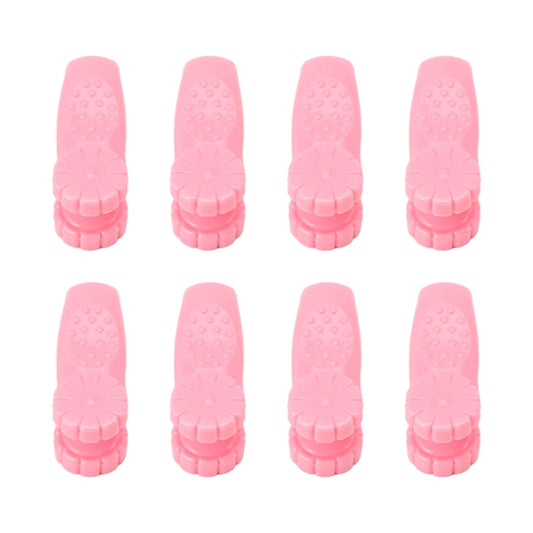 8PCS Hand Pressure Point Tool Plastic Hand Acupressure Clip for Between Thumb and Index Migraine Headache Relief Pink