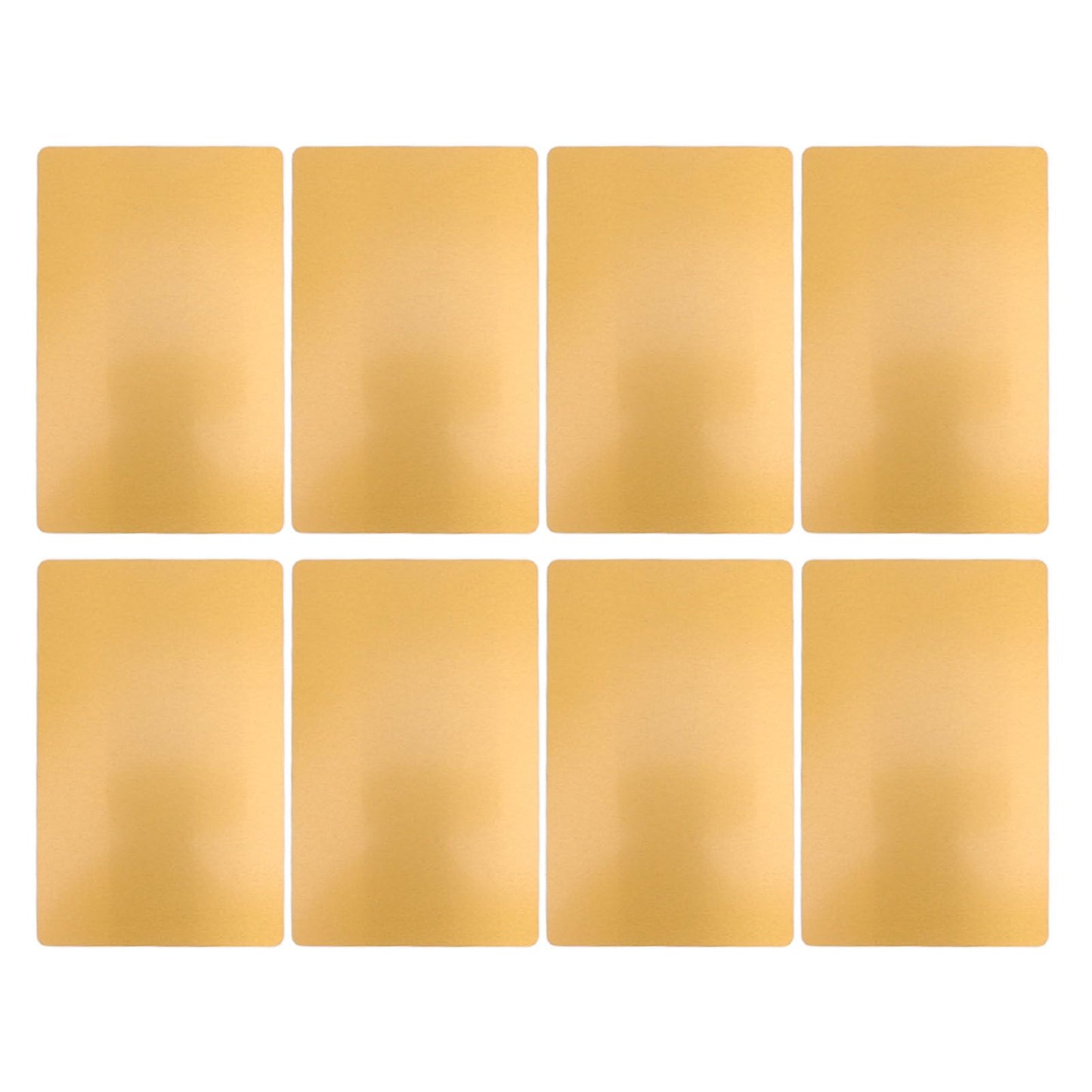 50 Sheets Metal Business Card Heat Transfer Aluminum Business Cards Blanks DIY Craft Supplies Gold