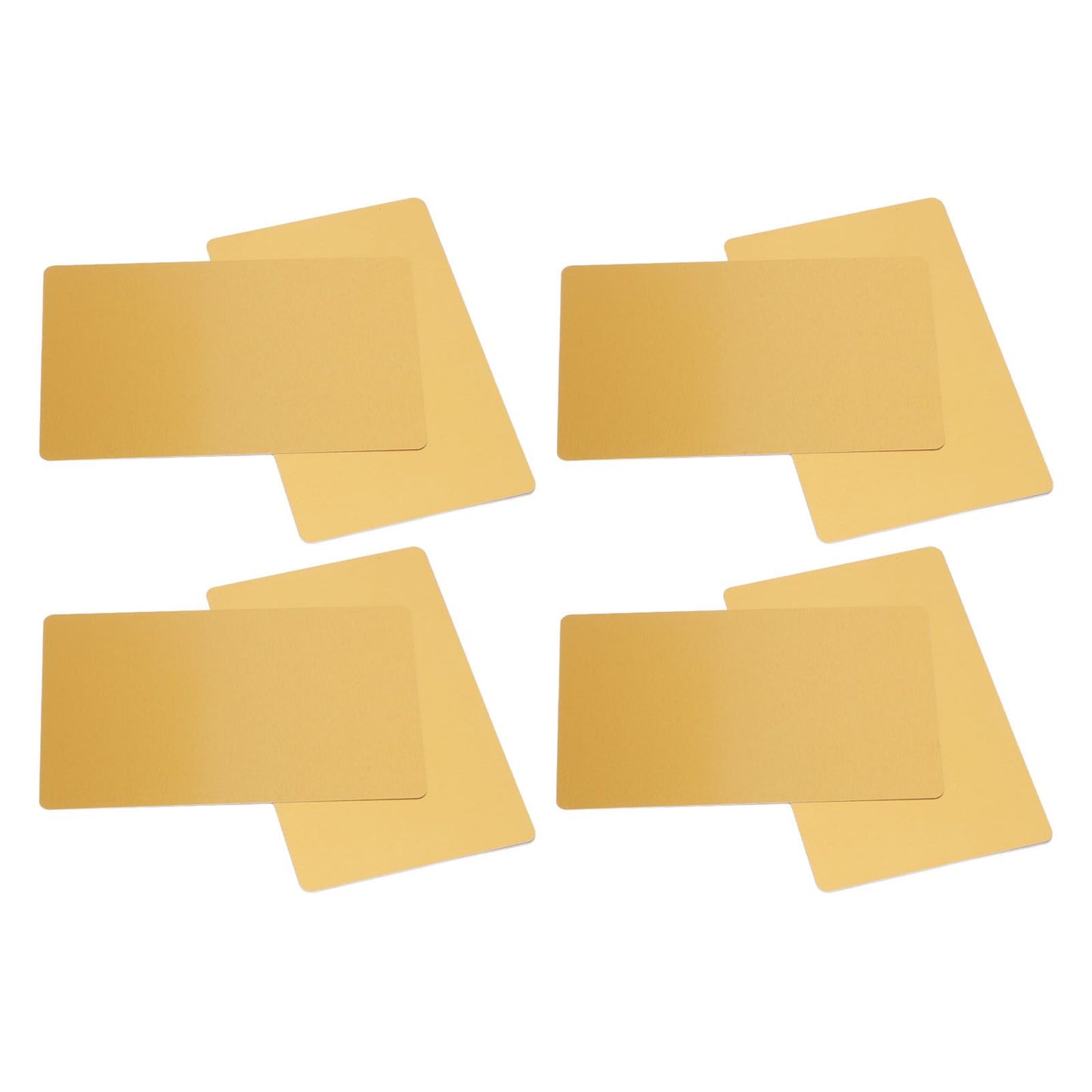 50 Sheets Metal Business Card Heat Transfer Aluminum Business Cards Blanks DIY Craft Supplies Gold