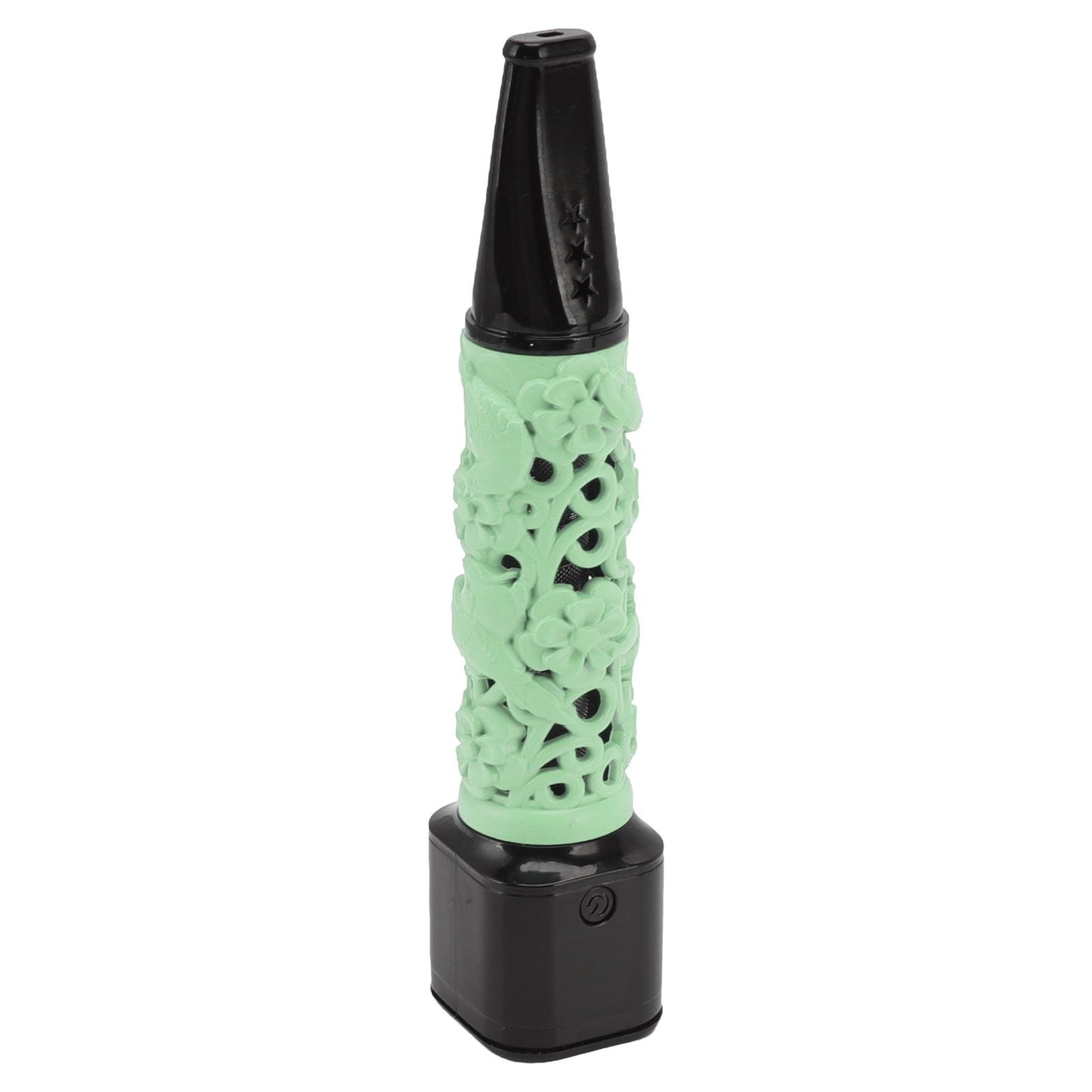 Cigarette Holder Large Capacity Temperature Change Color Rechargeable Ashless Cigarette Holder with Cigarette Lighter Green