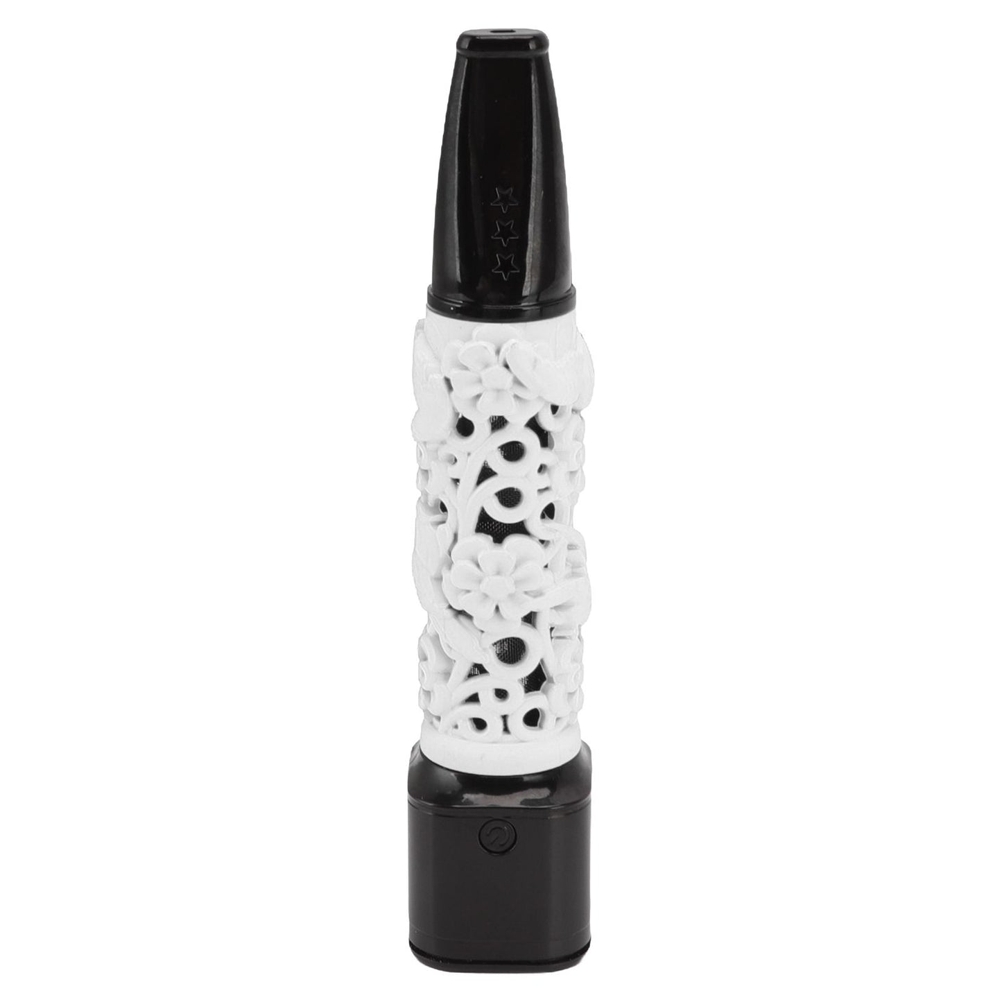 Cigarette Holder Large Capacity Temperature Change Color Rechargeable Ashless Cigarette Holder with Cigarette Lighter White
