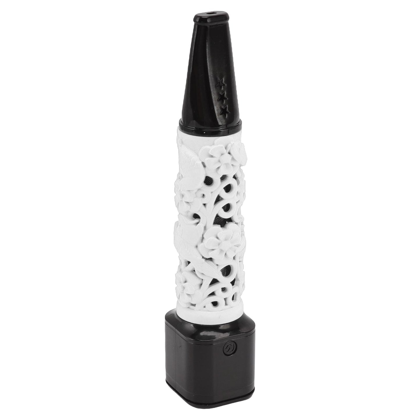 Cigarette Holder Large Capacity Temperature Change Color Rechargeable Ashless Cigarette Holder with Cigarette Lighter White