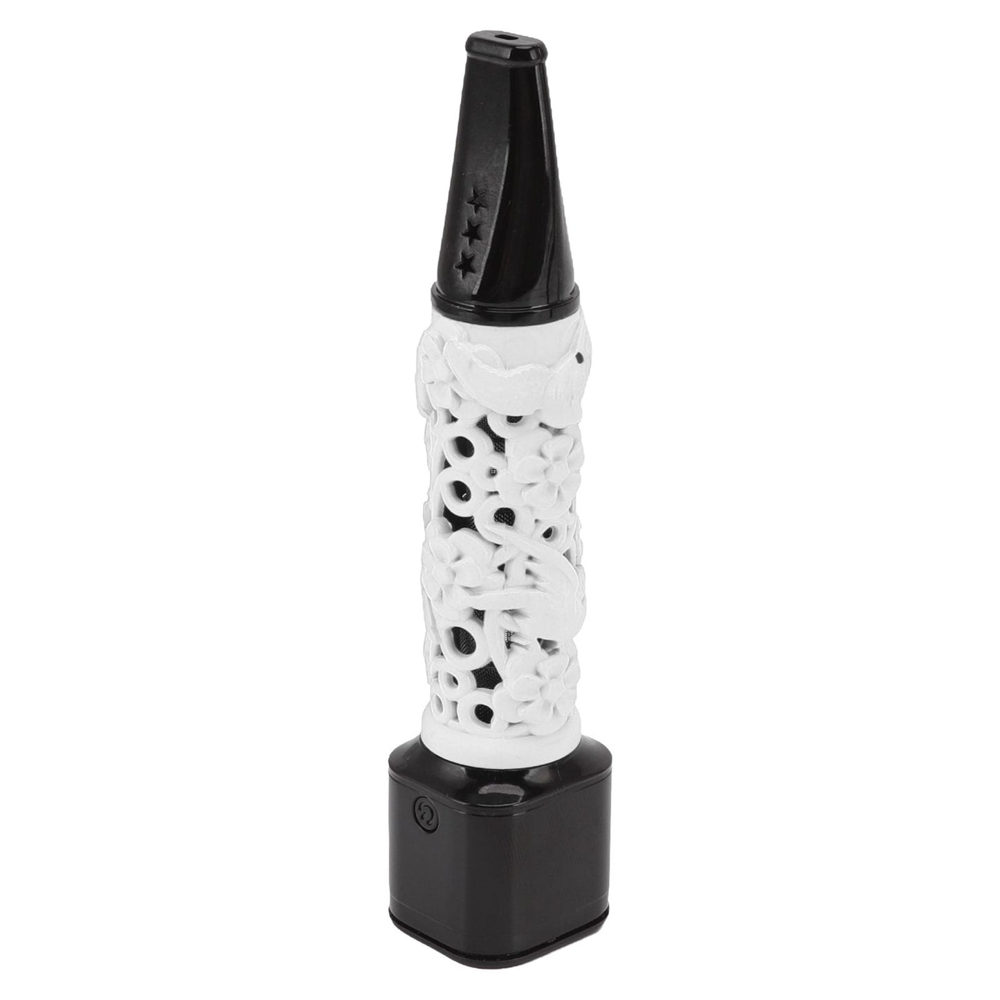 Cigarette Holder Large Capacity Temperature Change Color Rechargeable Ashless Cigarette Holder with Cigarette Lighter White