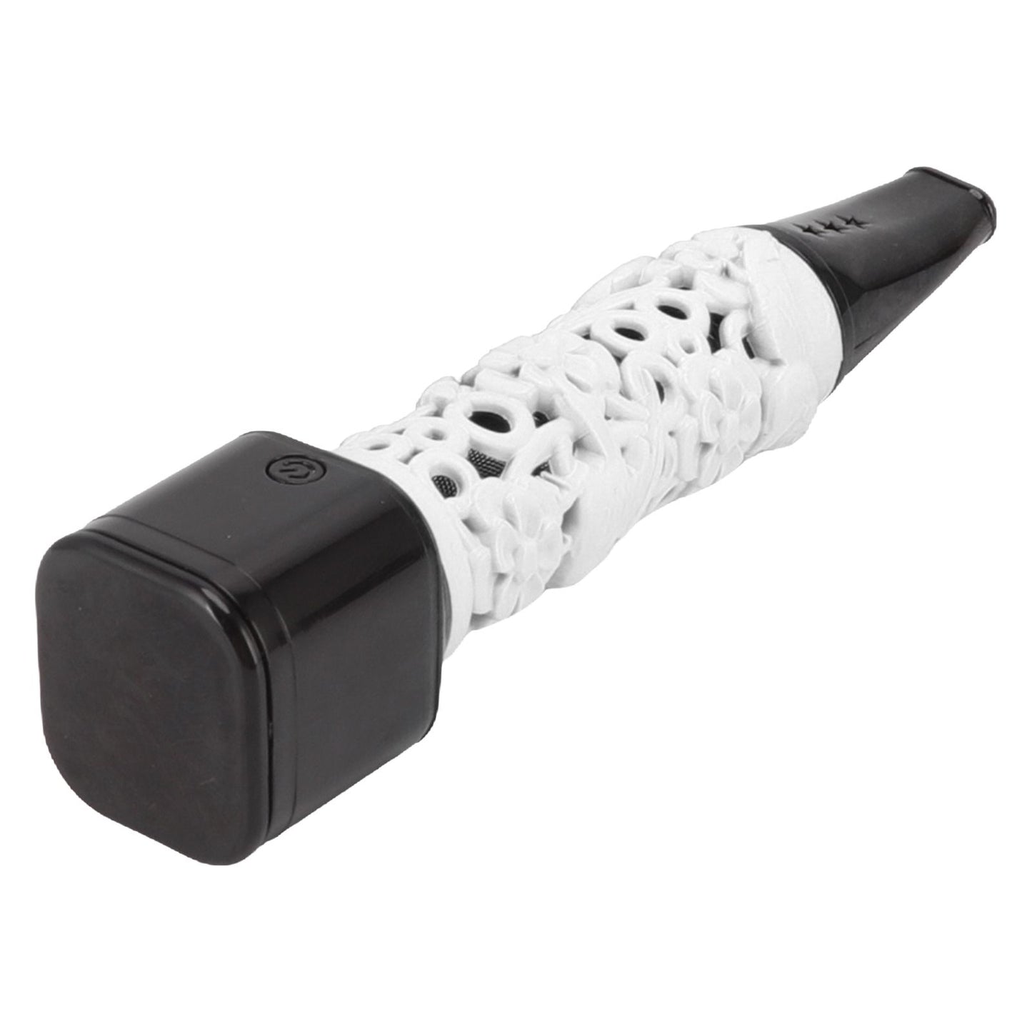 Cigarette Holder Large Capacity Temperature Change Color Rechargeable Ashless Cigarette Holder with Cigarette Lighter White