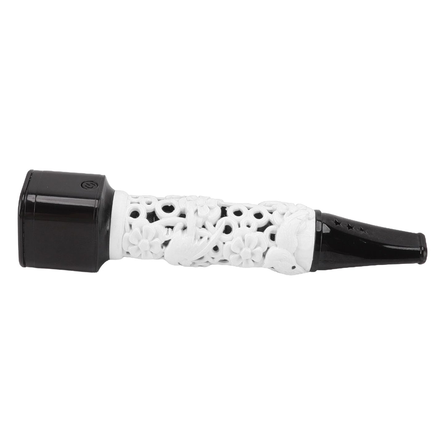 Cigarette Holder Large Capacity Temperature Change Color Rechargeable Ashless Cigarette Holder with Cigarette Lighter White