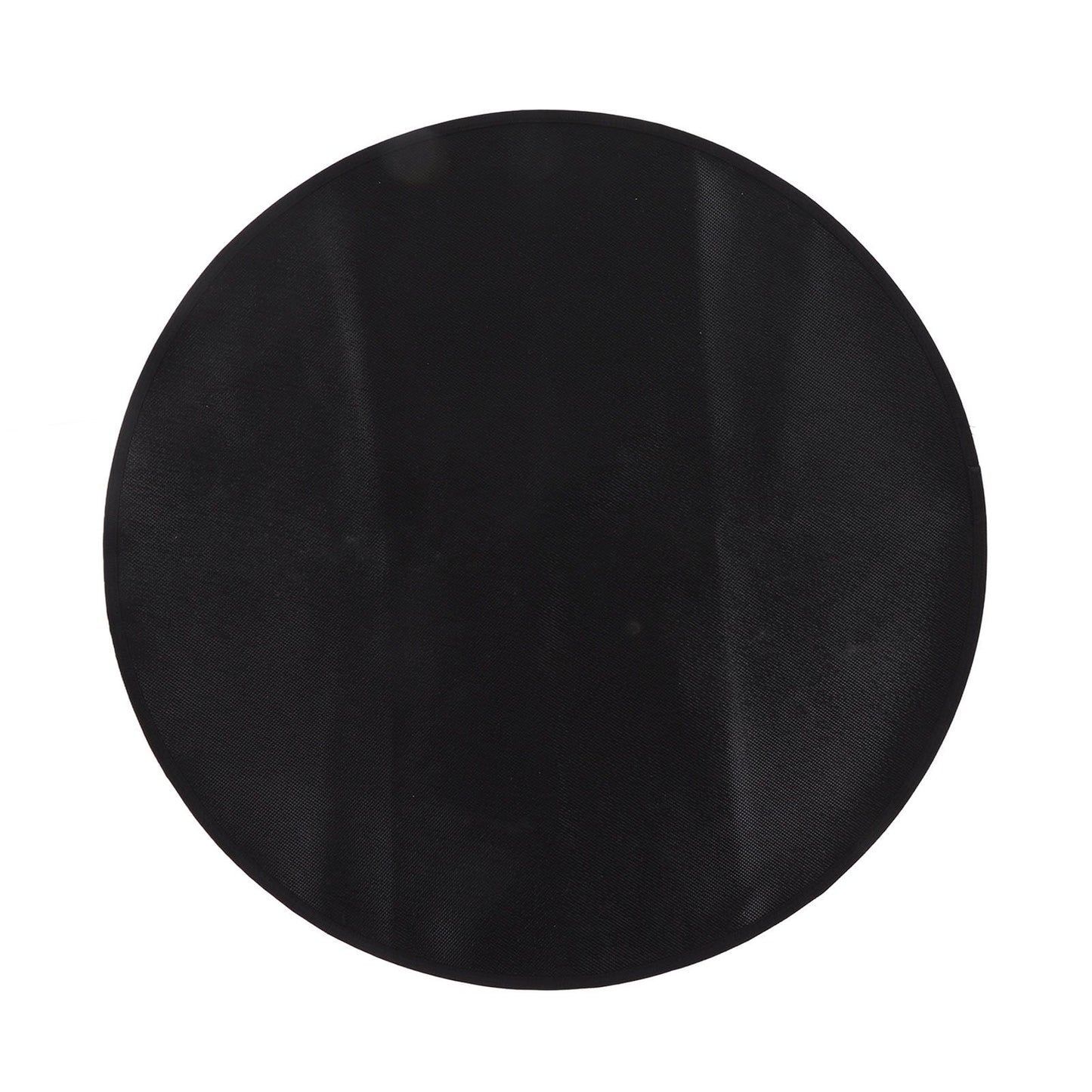 Grill Mat Fireproof High Temperature Resistance Washable Reusable Round BBQ Mat Black 32in / 82cm Dia