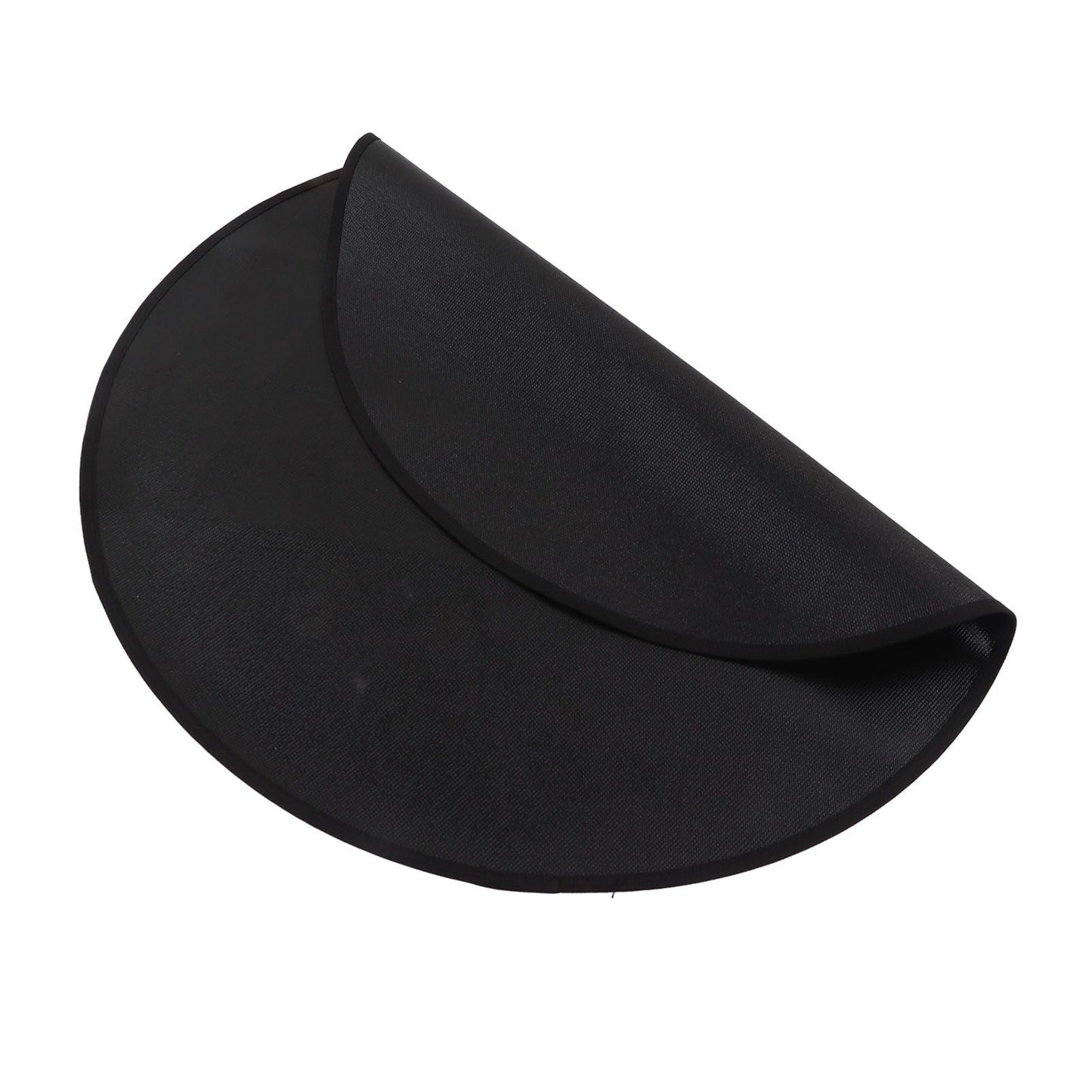 Grill Mat Fireproof High Temperature Resistance Washable Reusable Round BBQ Mat Black 32in / 82cm Dia