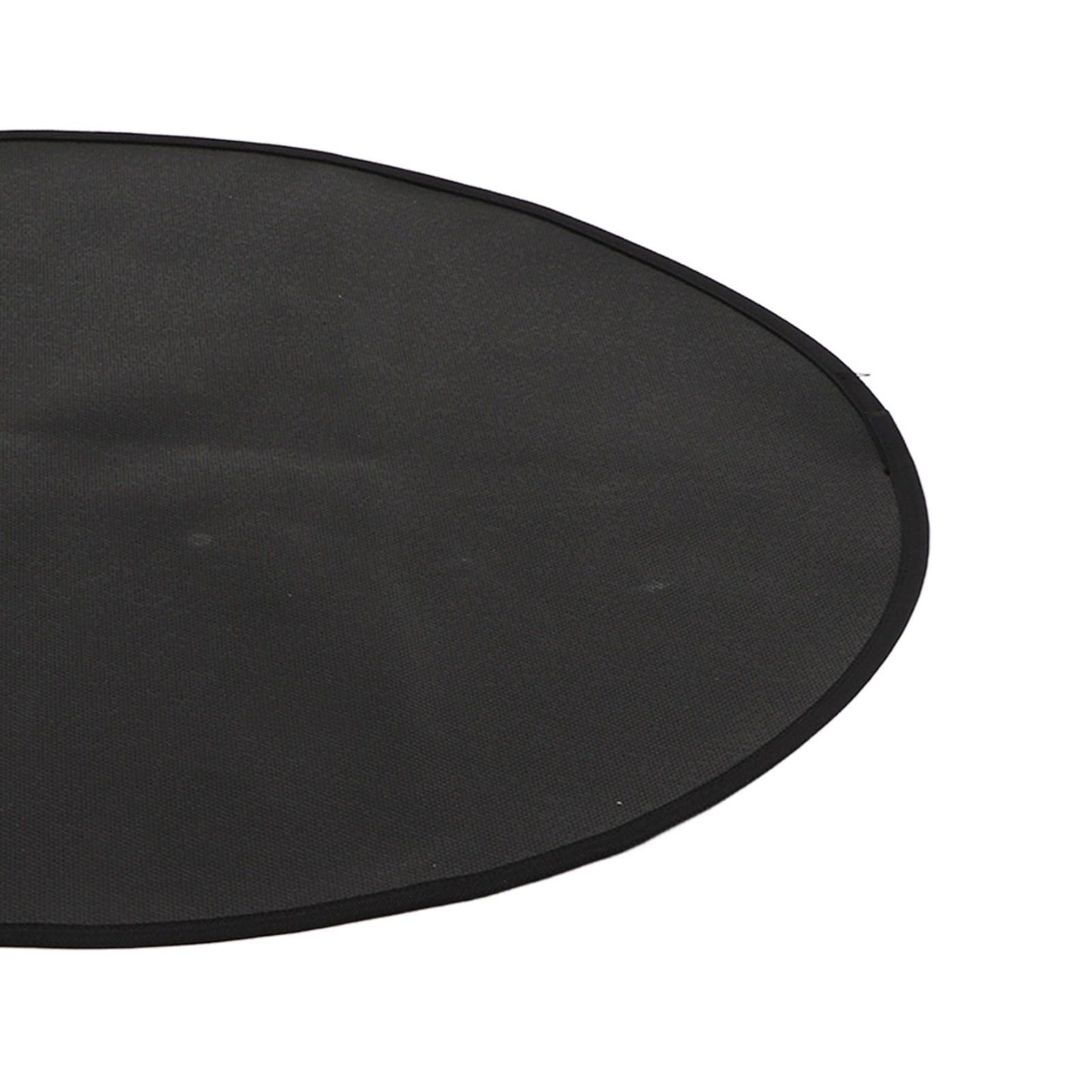 Grill Mat Fireproof High Temperature Resistance Washable Reusable Round BBQ Mat Black 32in / 82cm Dia
