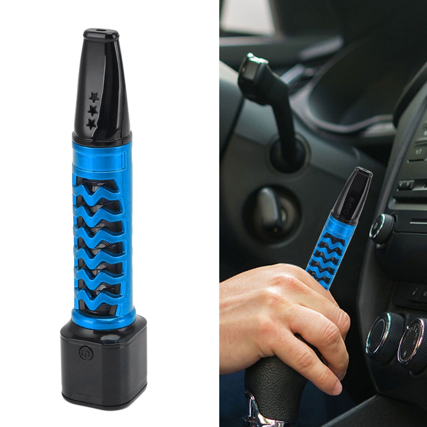 Cigarette Filter Holder Ashless Eco Friendly Ash Storage Car Cigarette Lighter for Most Regular Cigarettes Blue
