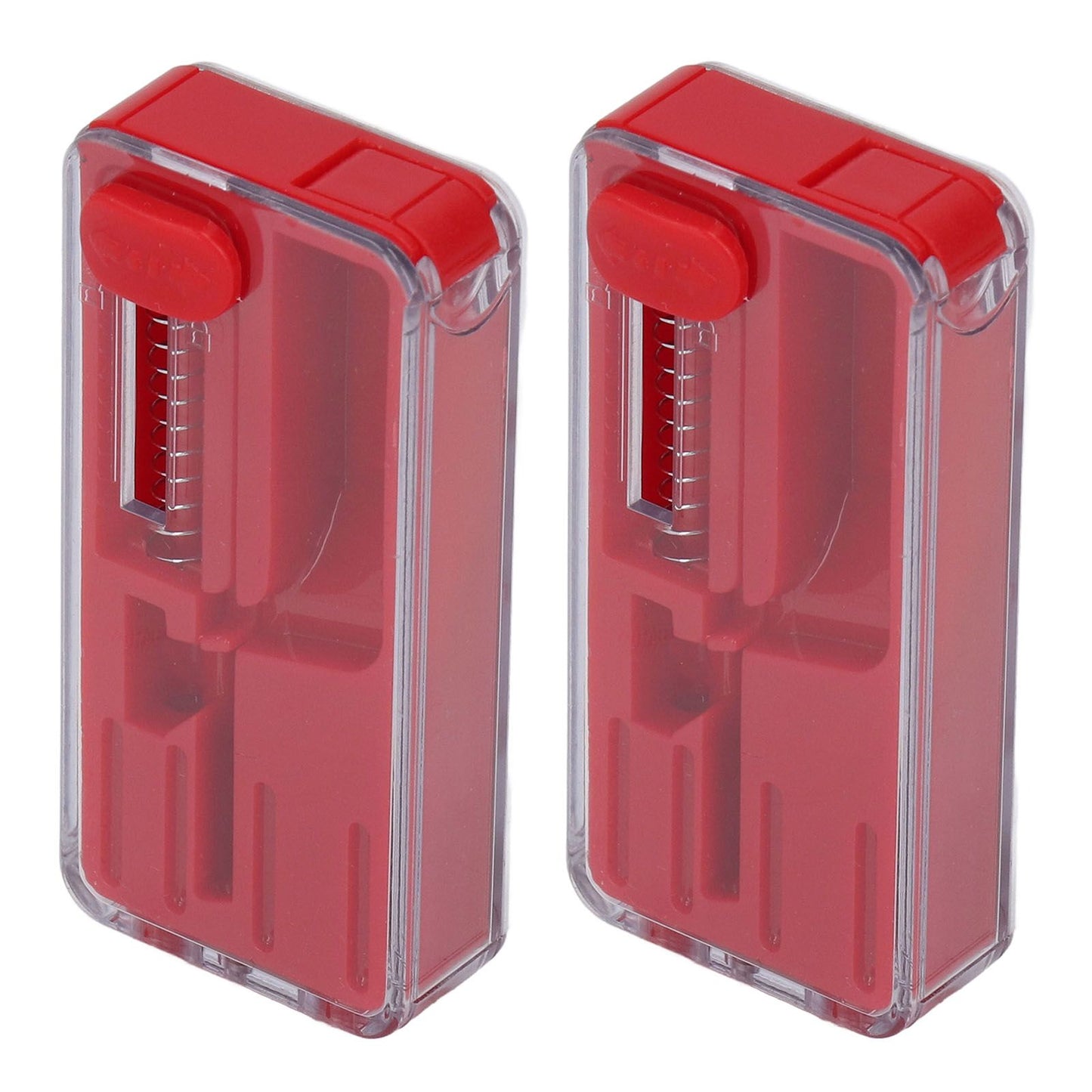 2PCS Cigarette Explosion Beads Pushers Peppermint Cigarette Bursting Beads Pusher Box DIY Smoking Tools Red