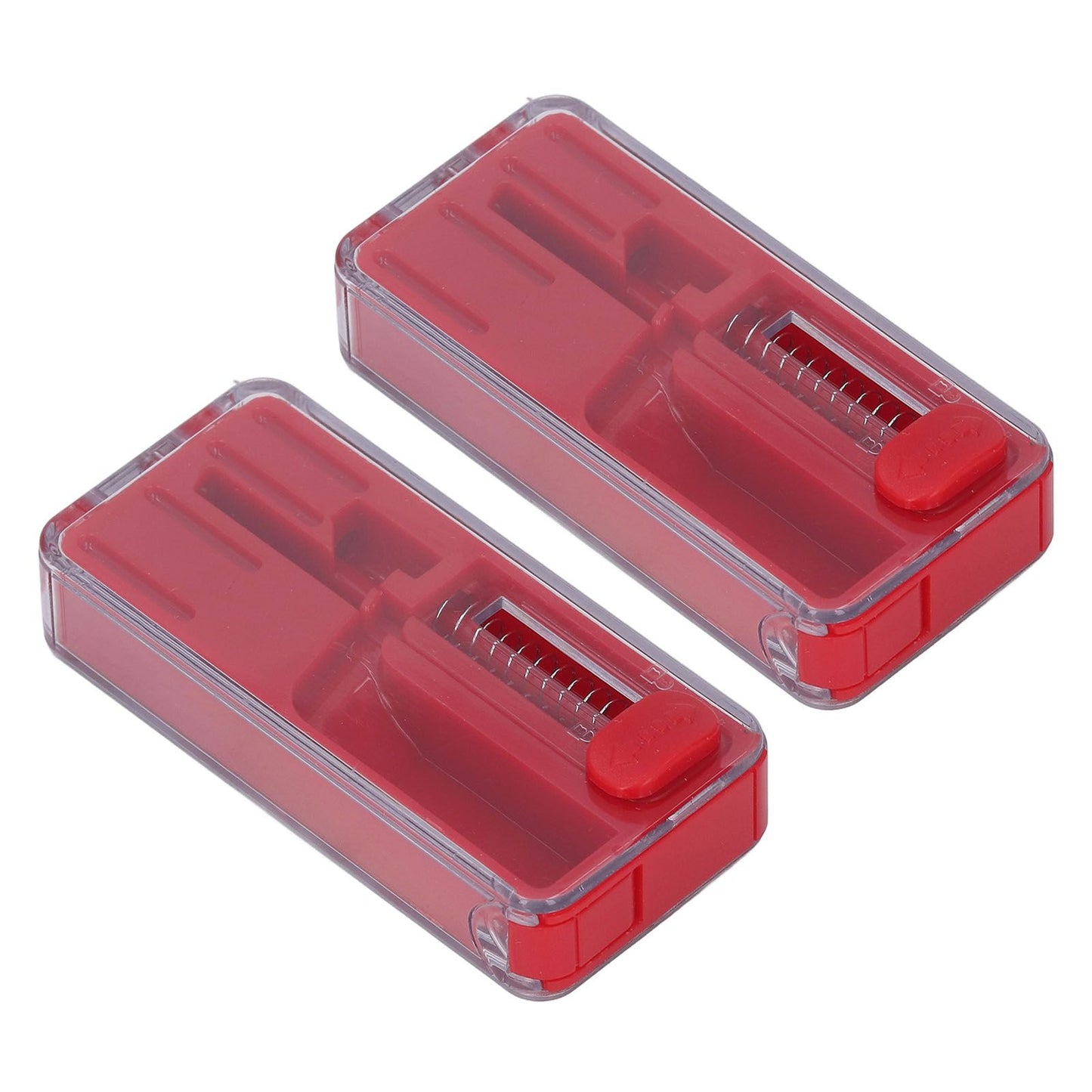 2PCS Cigarette Explosion Beads Pushers Peppermint Cigarette Bursting Beads Pusher Box DIY Smoking Tools Red