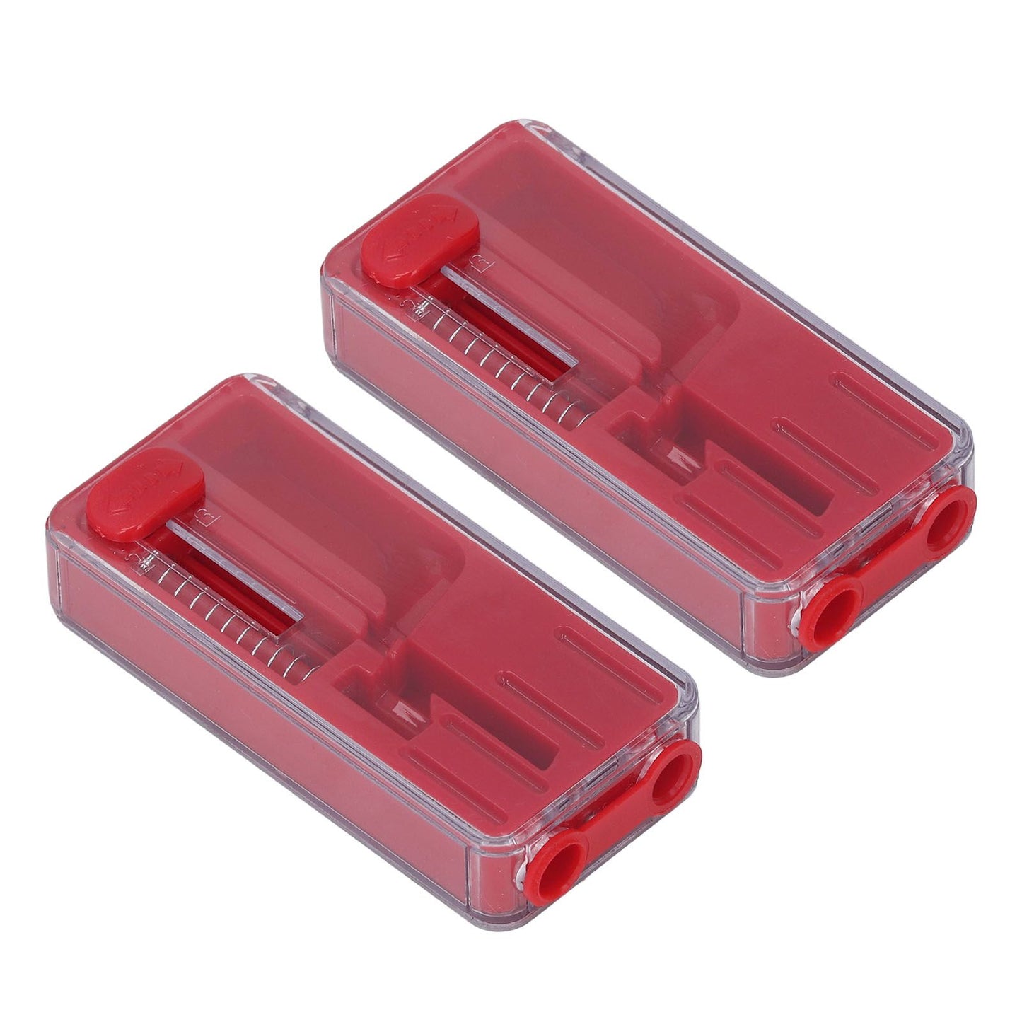 2PCS Cigarette Explosion Beads Pushers Peppermint Cigarette Bursting Beads Pusher Box DIY Smoking Tools Red