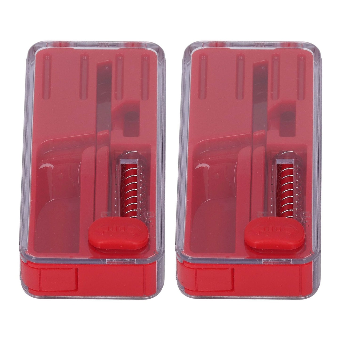 2PCS Cigarette Explosion Beads Pushers Peppermint Cigarette Bursting Beads Pusher Box DIY Smoking Tools Red