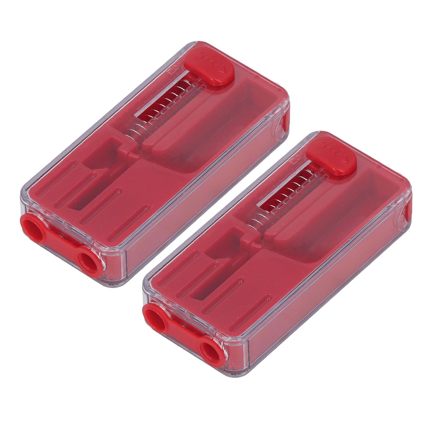 2PCS Cigarette Explosion Beads Pushers Peppermint Cigarette Bursting Beads Pusher Box DIY Smoking Tools Red