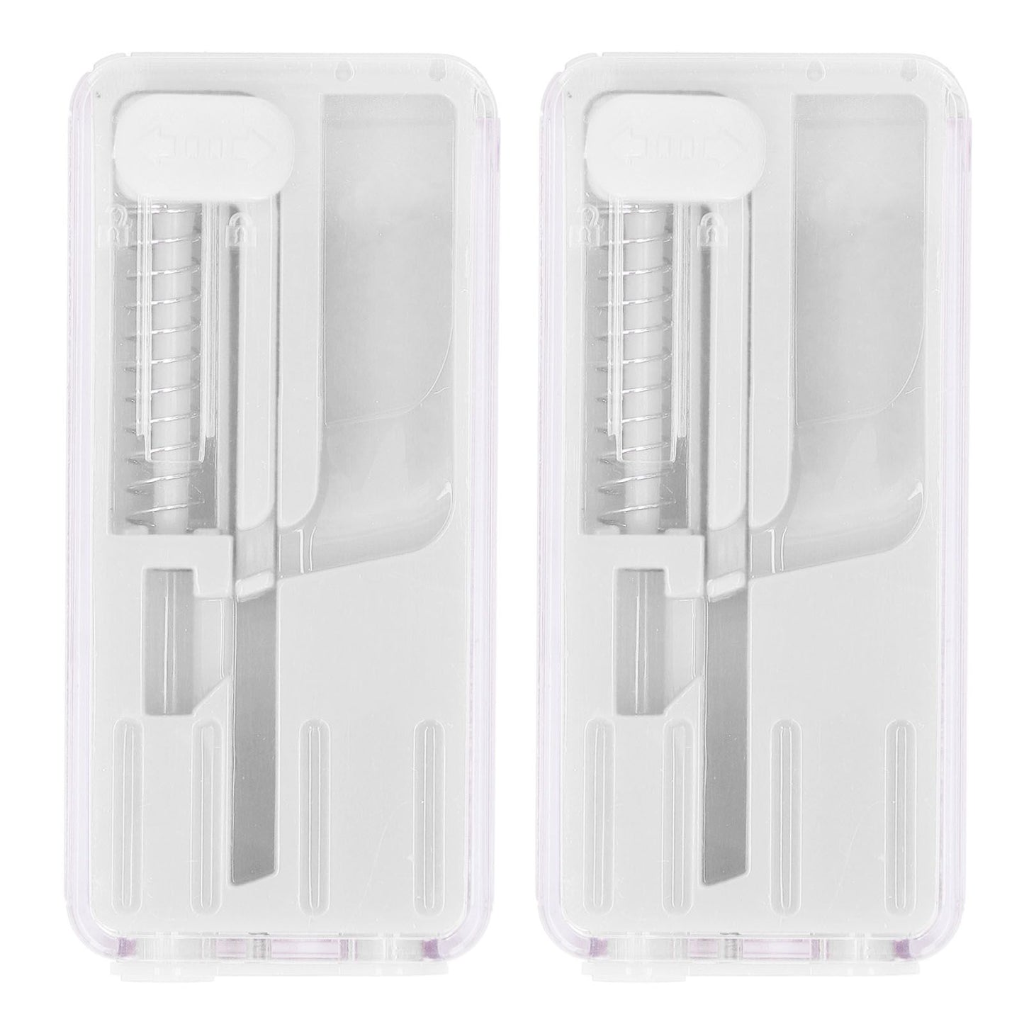2PCS Cigarette Explosion Beads Pushers Peppermint Cigarette Bursting Beads Pusher Box DIY Smoking Tools White