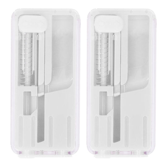2PCS Cigarette Explosion Beads Pushers Peppermint Cigarette Bursting Beads Pusher Box DIY Smoking Tools White