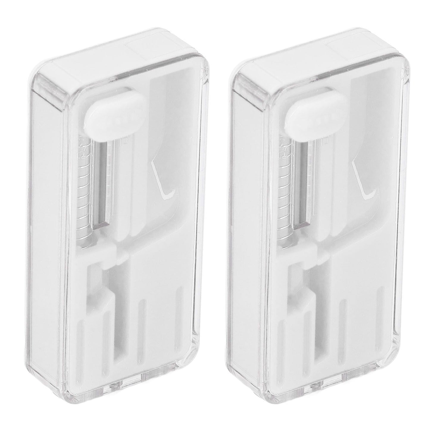 2PCS Cigarette Explosion Beads Pushers Peppermint Cigarette Bursting Beads Pusher Box DIY Smoking Tools White