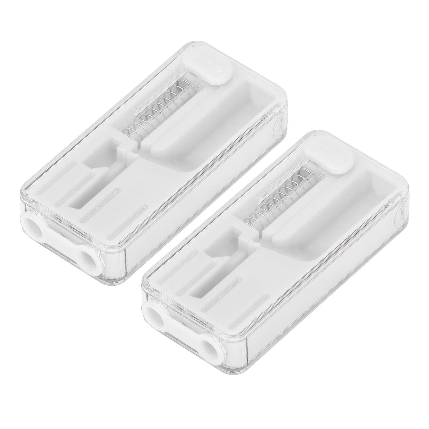 2PCS Cigarette Explosion Beads Pushers Peppermint Cigarette Bursting Beads Pusher Box DIY Smoking Tools White