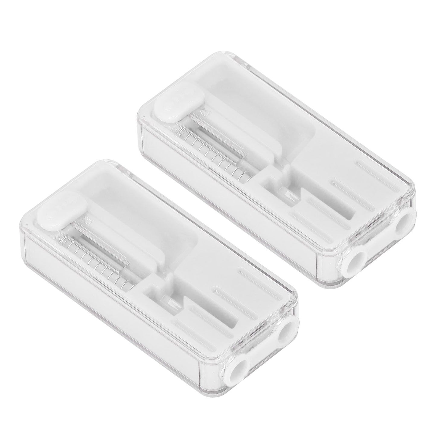 2PCS Cigarette Explosion Beads Pushers Peppermint Cigarette Bursting Beads Pusher Box DIY Smoking Tools White